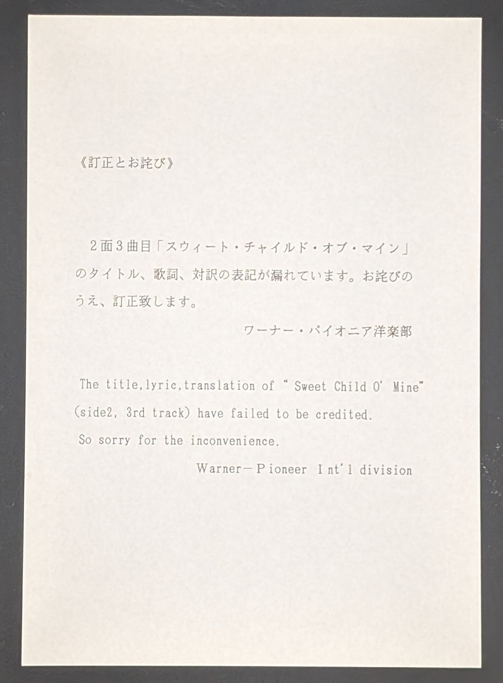 Guns N' Roses - ライヴ・フロム・ザ・ジャングル  Live From The Jungle