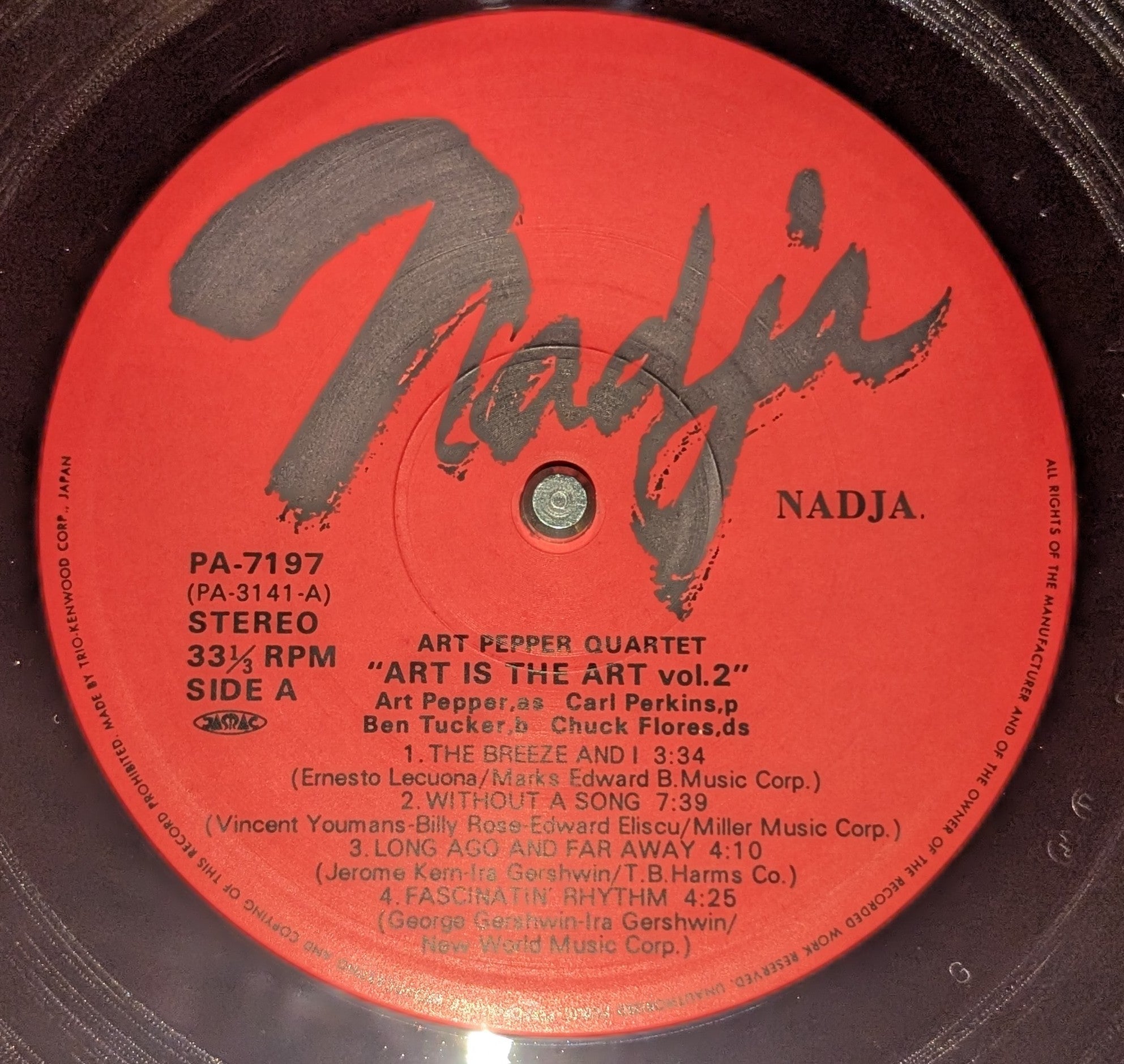 Art Pepper Quartet - Art Is The Art Vol. 2