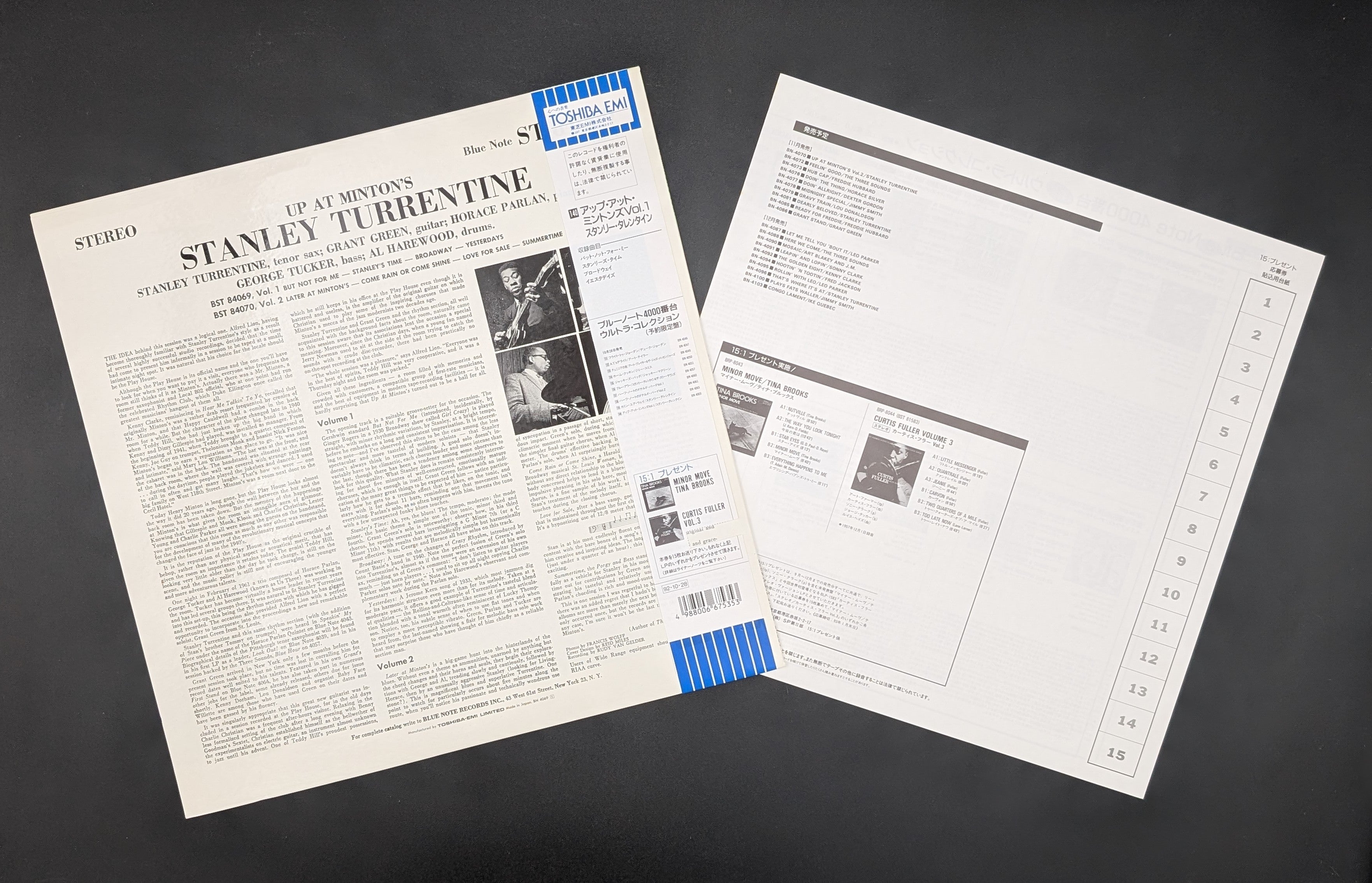 Stanley Turrentine - Up At "Minton's", Vol. 1