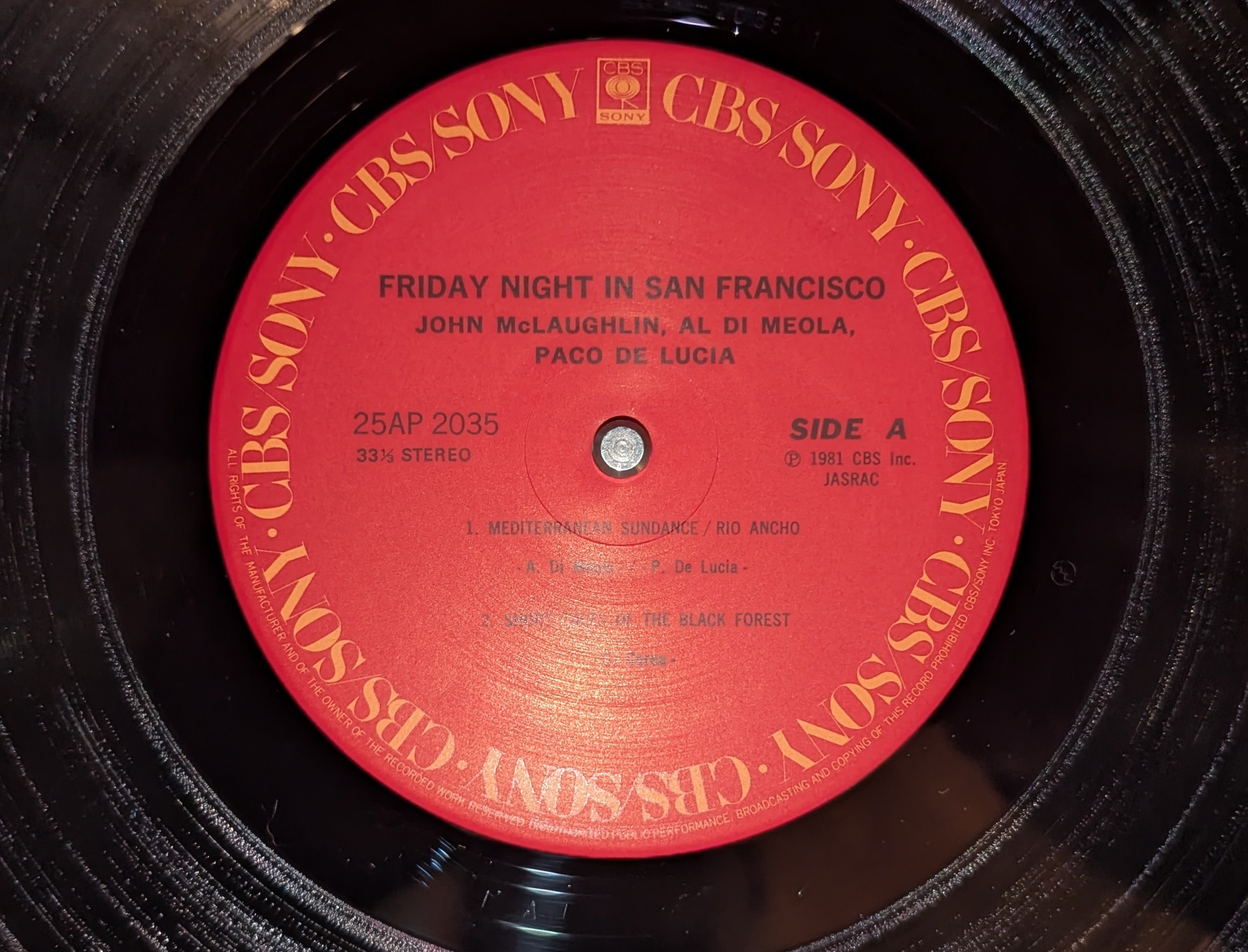 Al Di Meola / John McLaughlin / Paco De Lucía - Friday Night In San Francisco