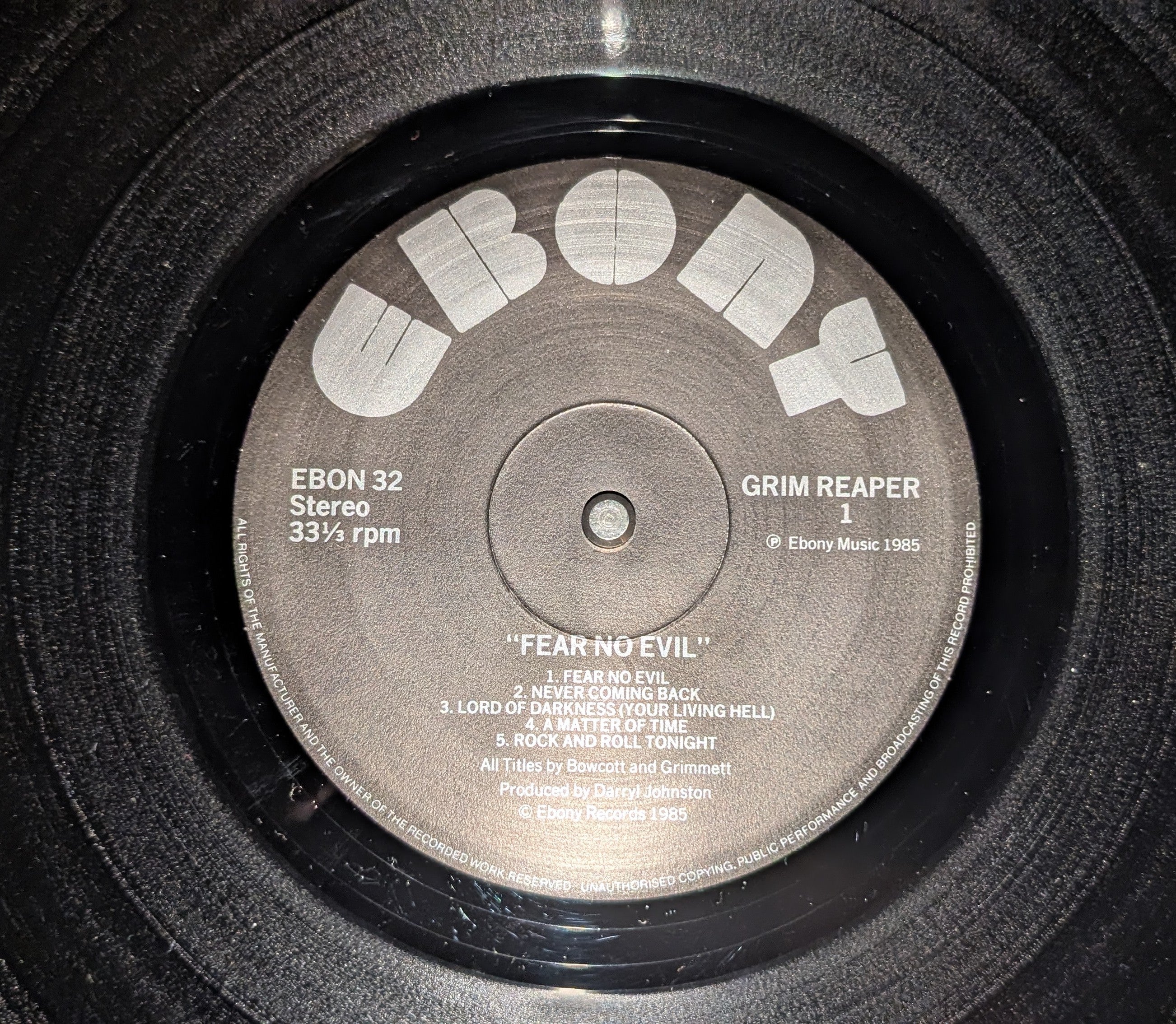 Grim Reaper - Fear No Evil ** Sold **