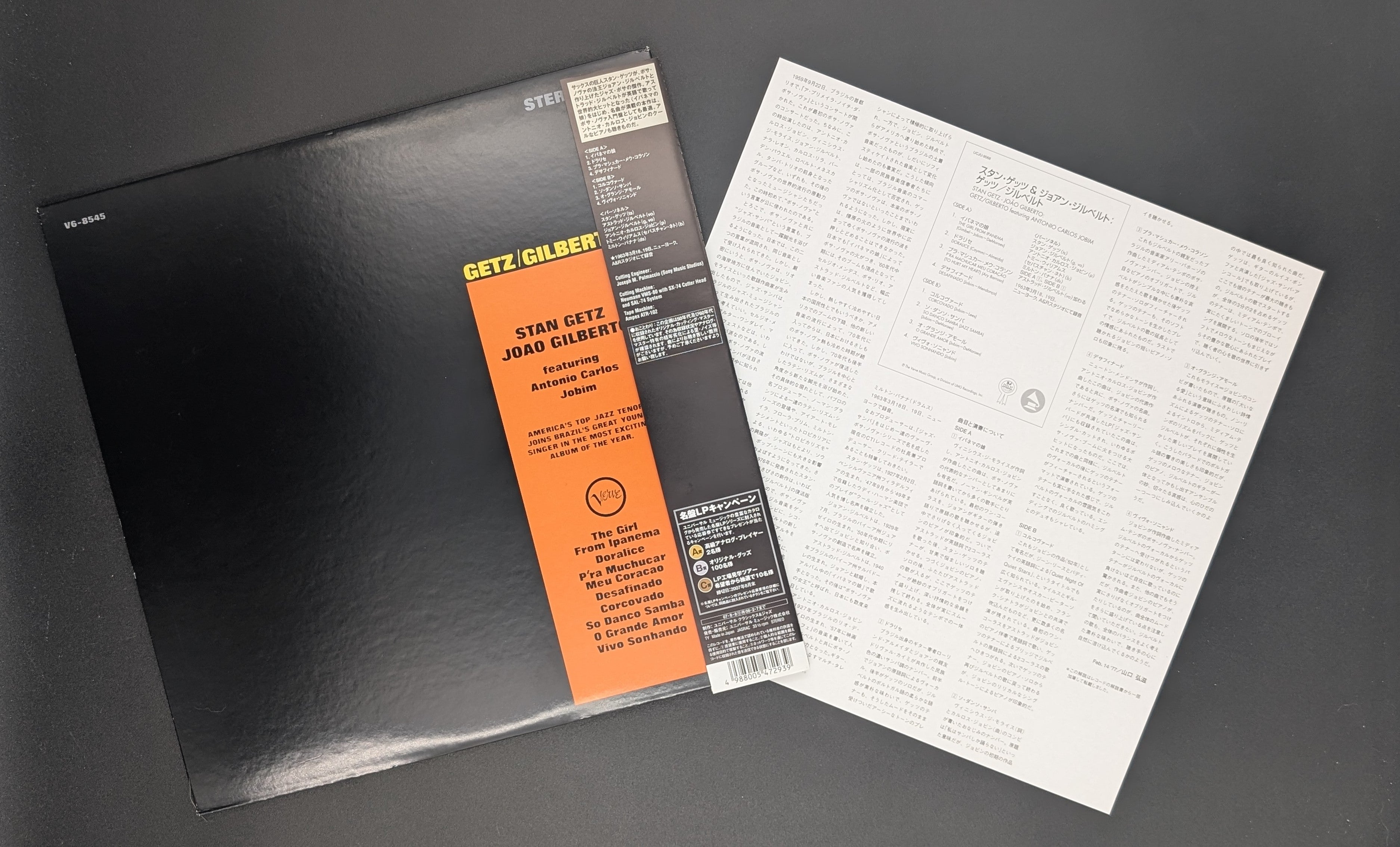 Stan Getz / João Gilberto Featuring Antonio Carlos Jobim - Getz / Gilberto