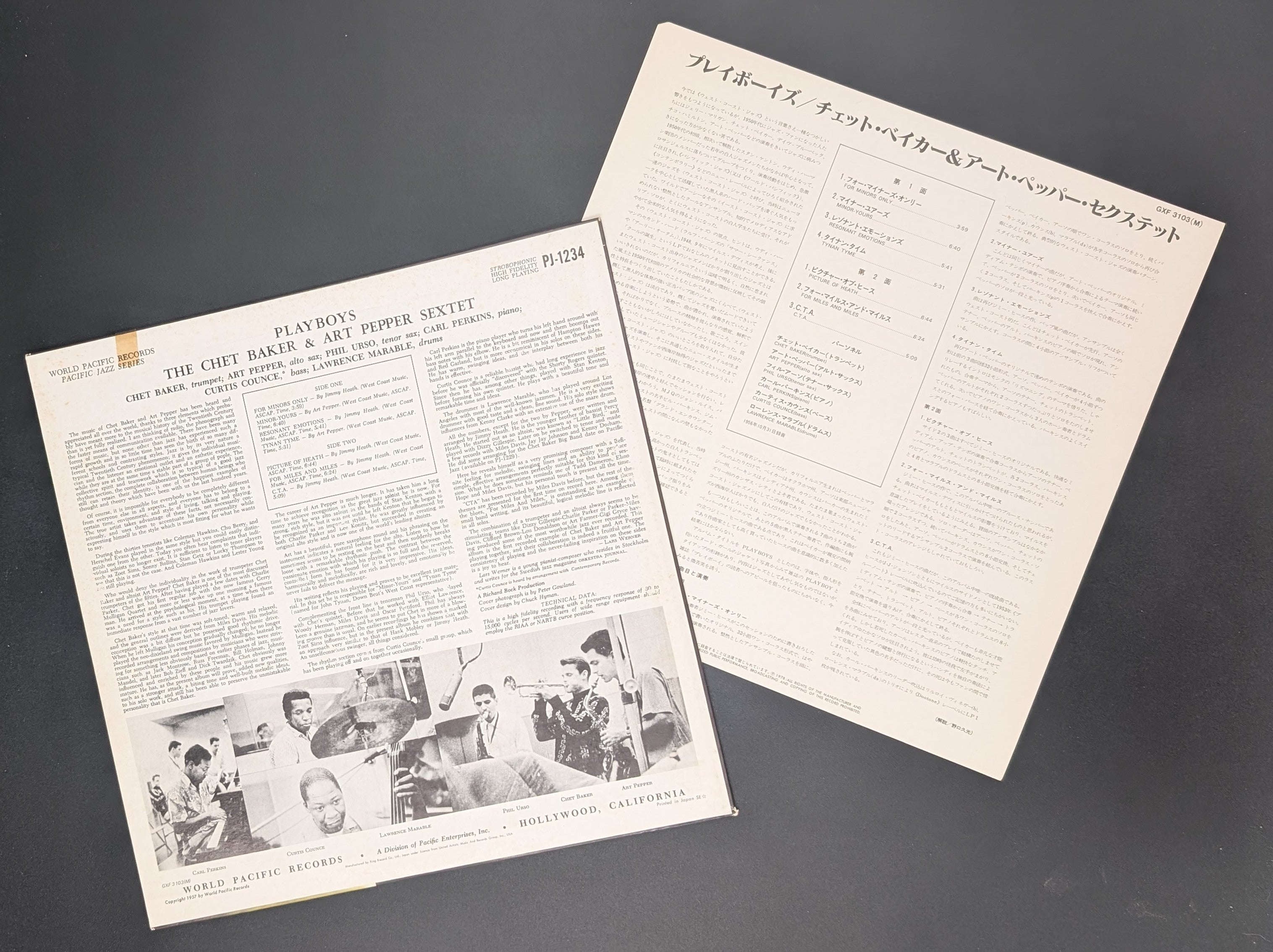 The Chet Baker-Art Pepper Sextet - Playboys