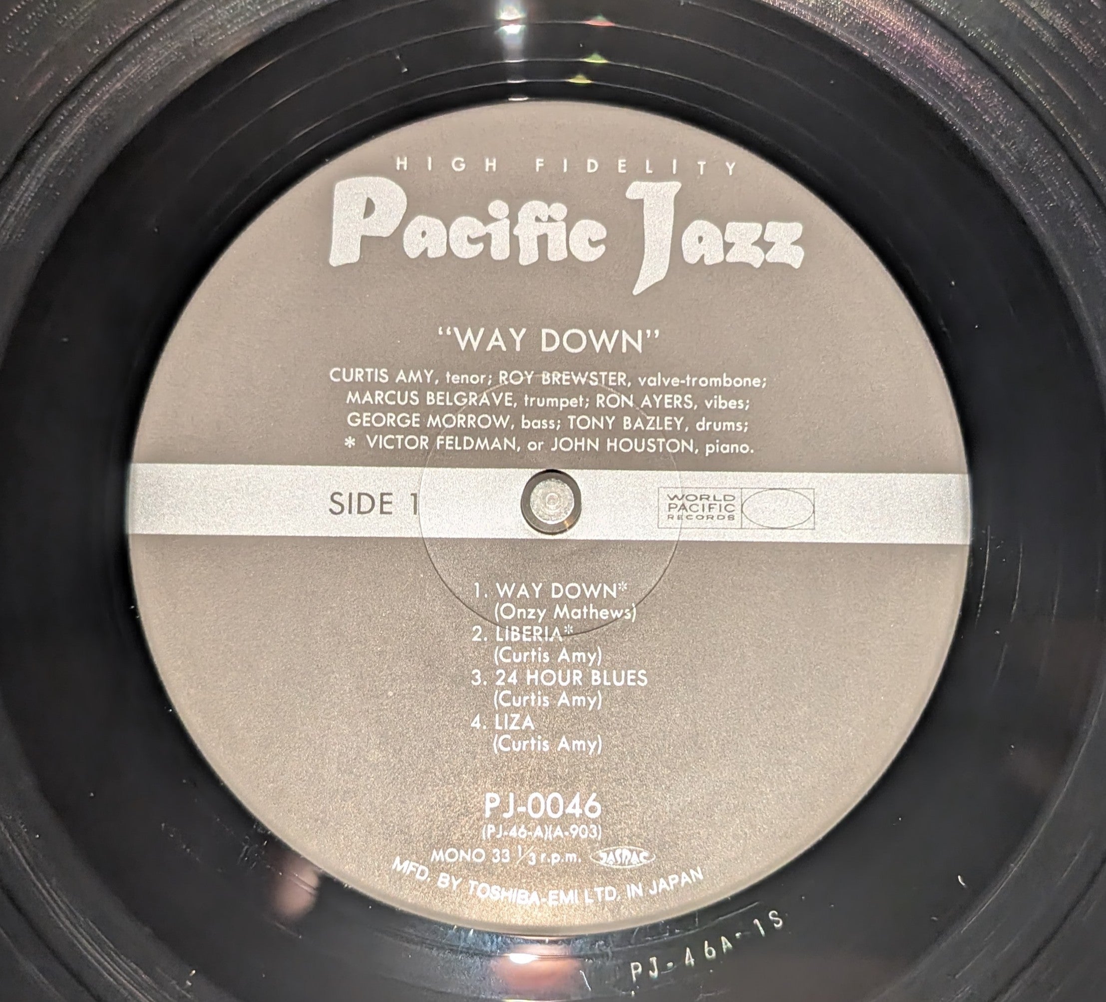 Curtis Amy Featuring Victor Feldman - Way Down