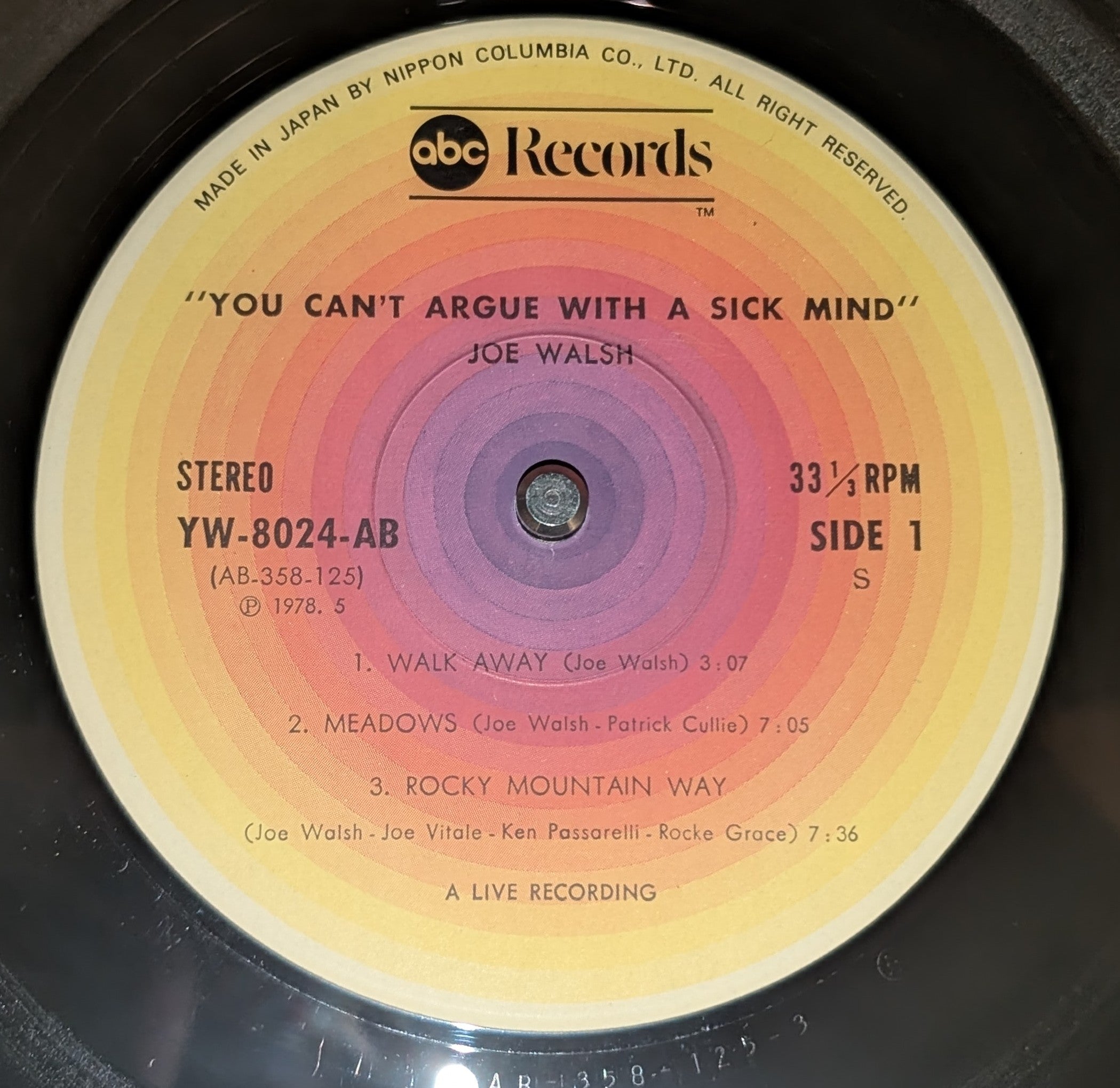 Joe Walsh - You Can't Argue With A Sick Mind