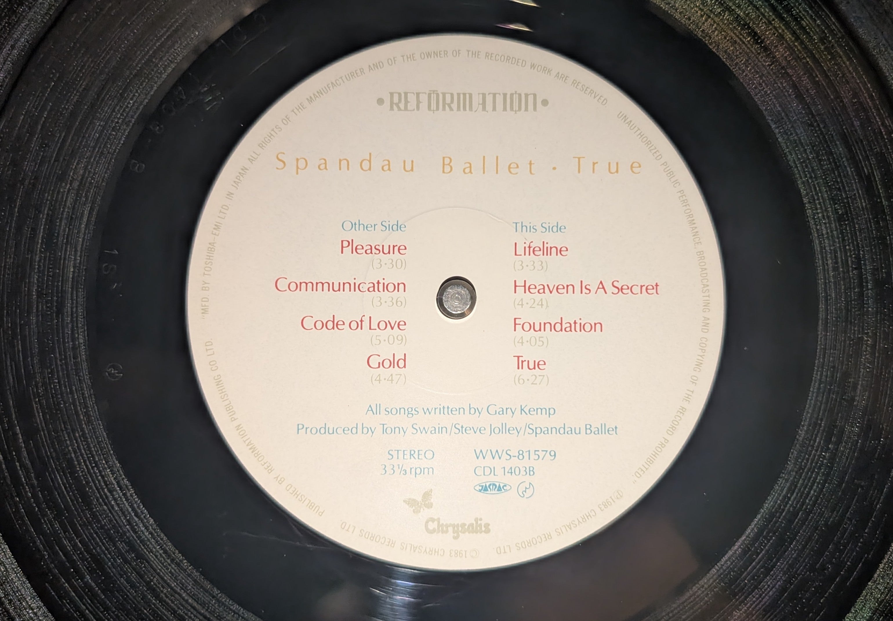 Spandau Ballet - TRUE