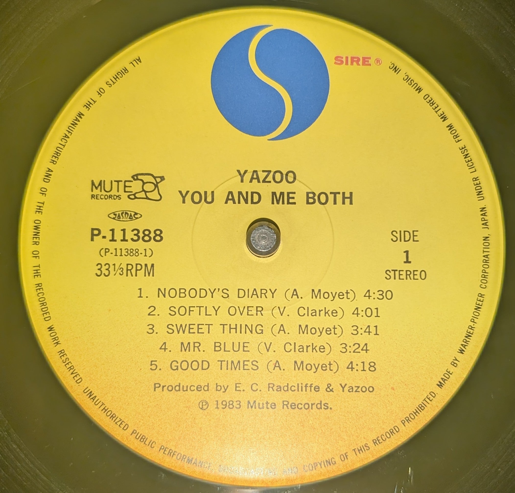 Yazoo - You And Me Both