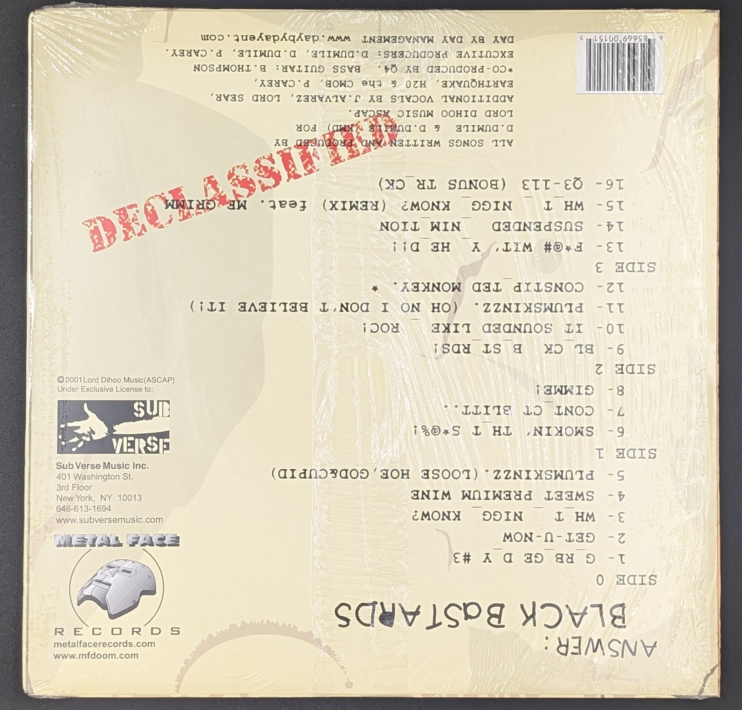 KMD (MF DOOM)- Bl_ck B_st_rds