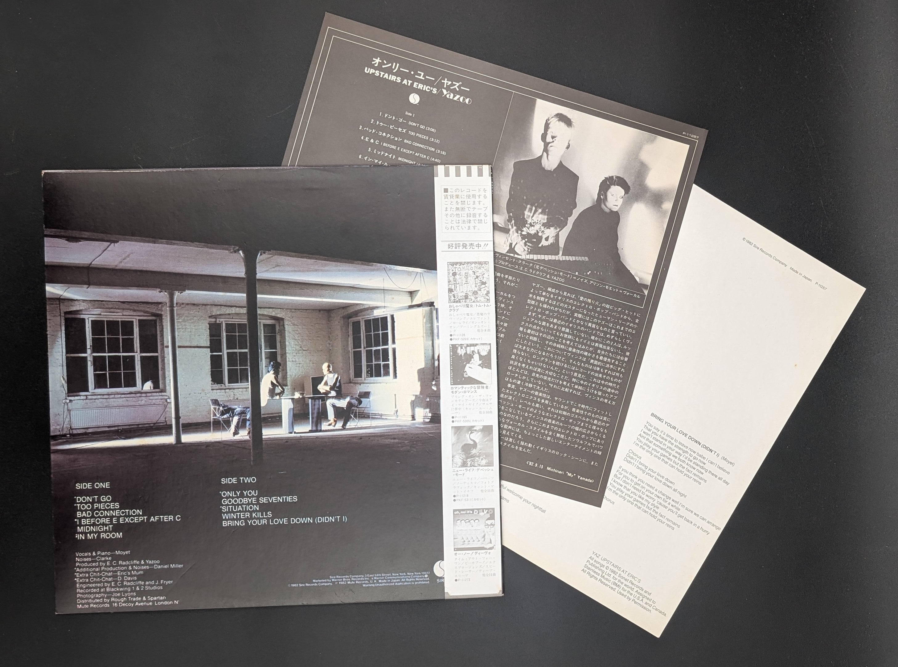 Yazoo - Upstairs At Eric's