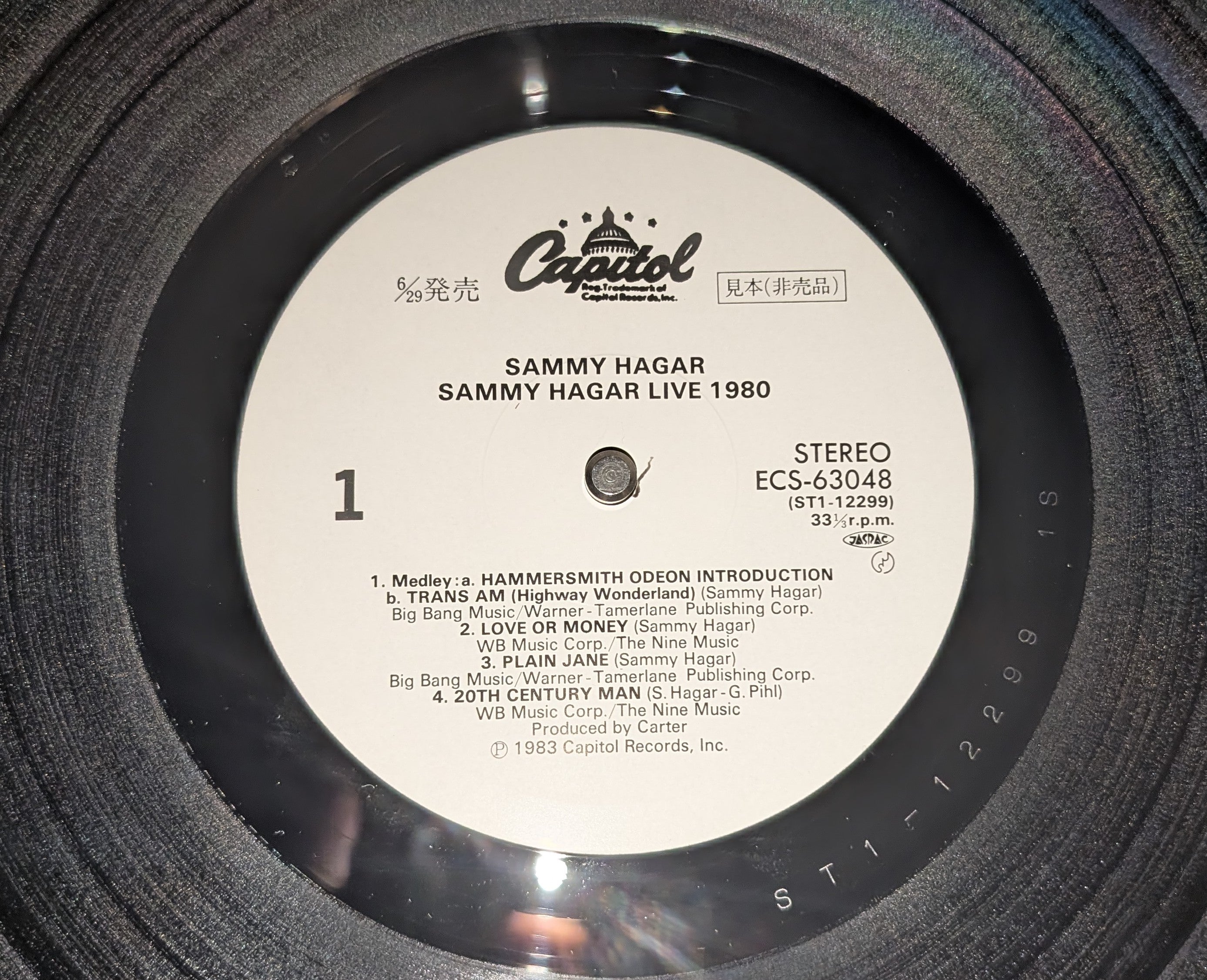 Sammy Hagar - Live 1980