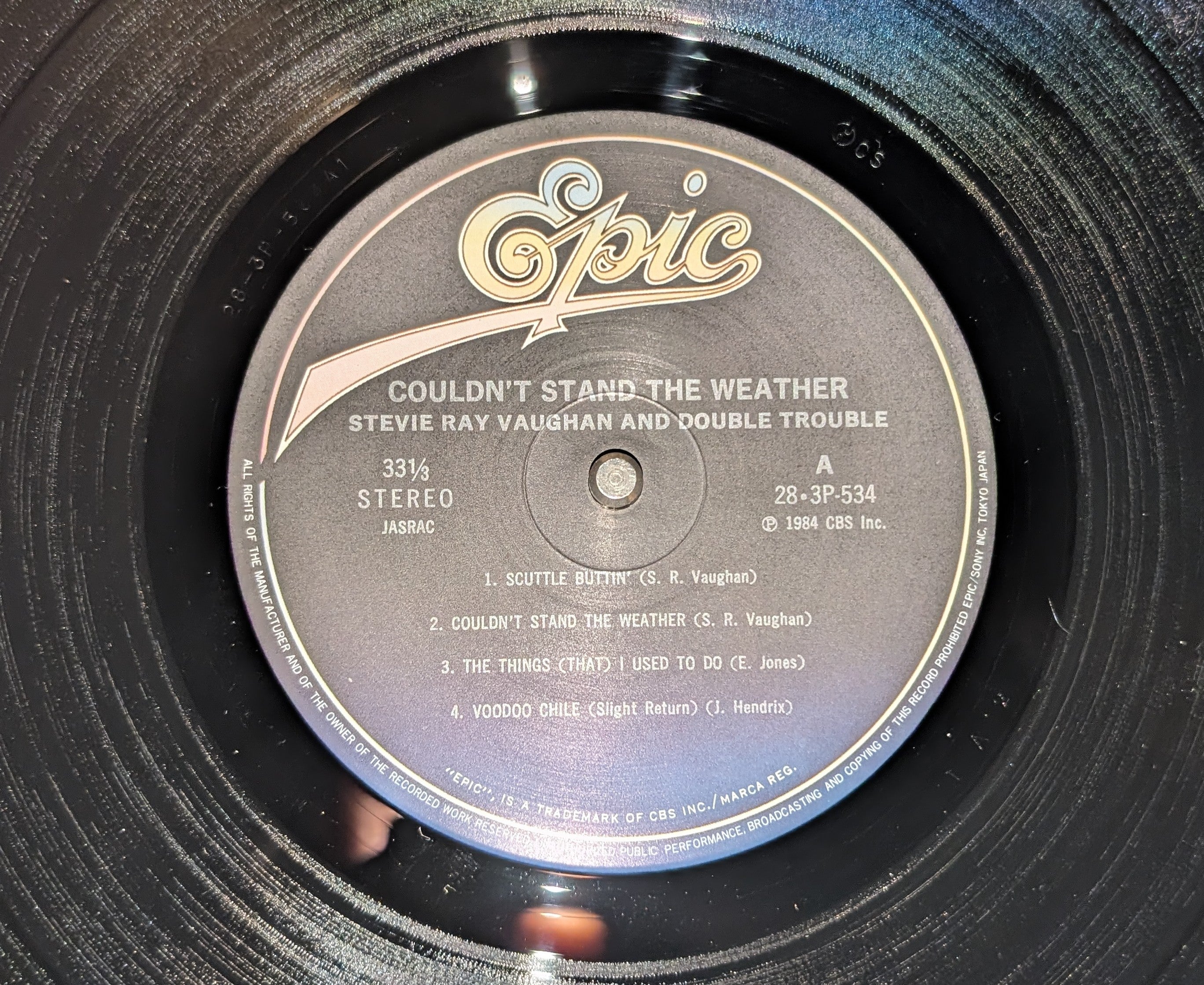 Stevie Ray Vaughan & Double Trouble - Couldn't Stand The Weather