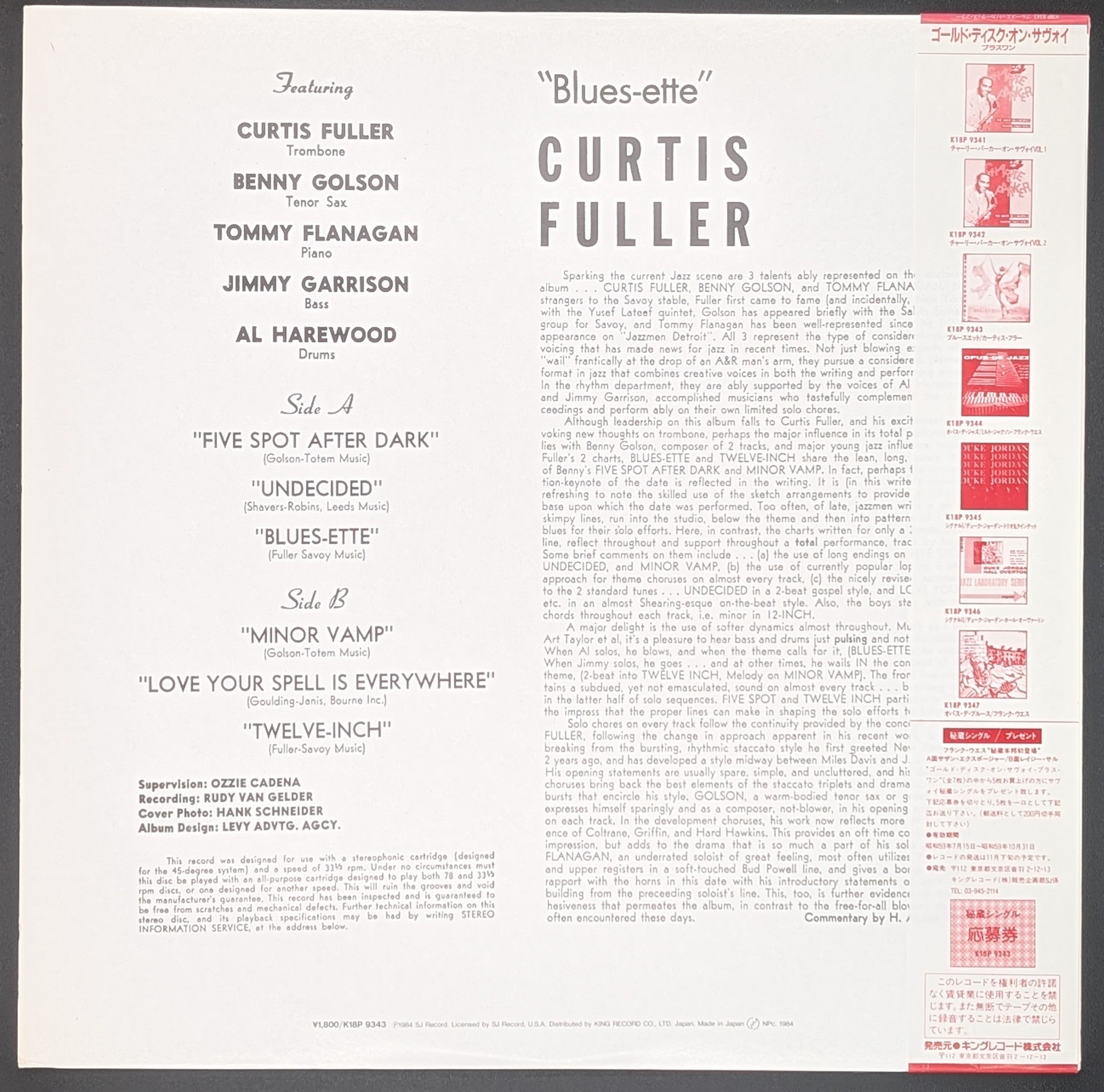 Curtis Fuller's Quintet - Blues-ette