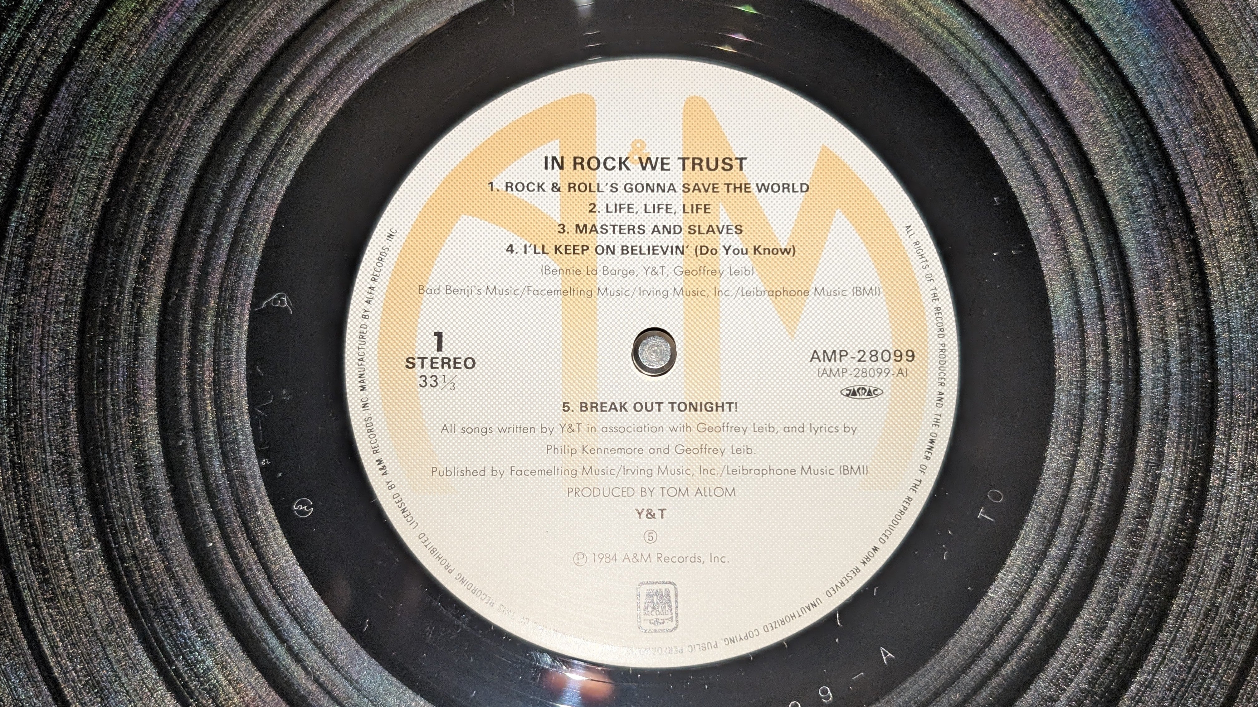 Y & T - In Rock We Trust