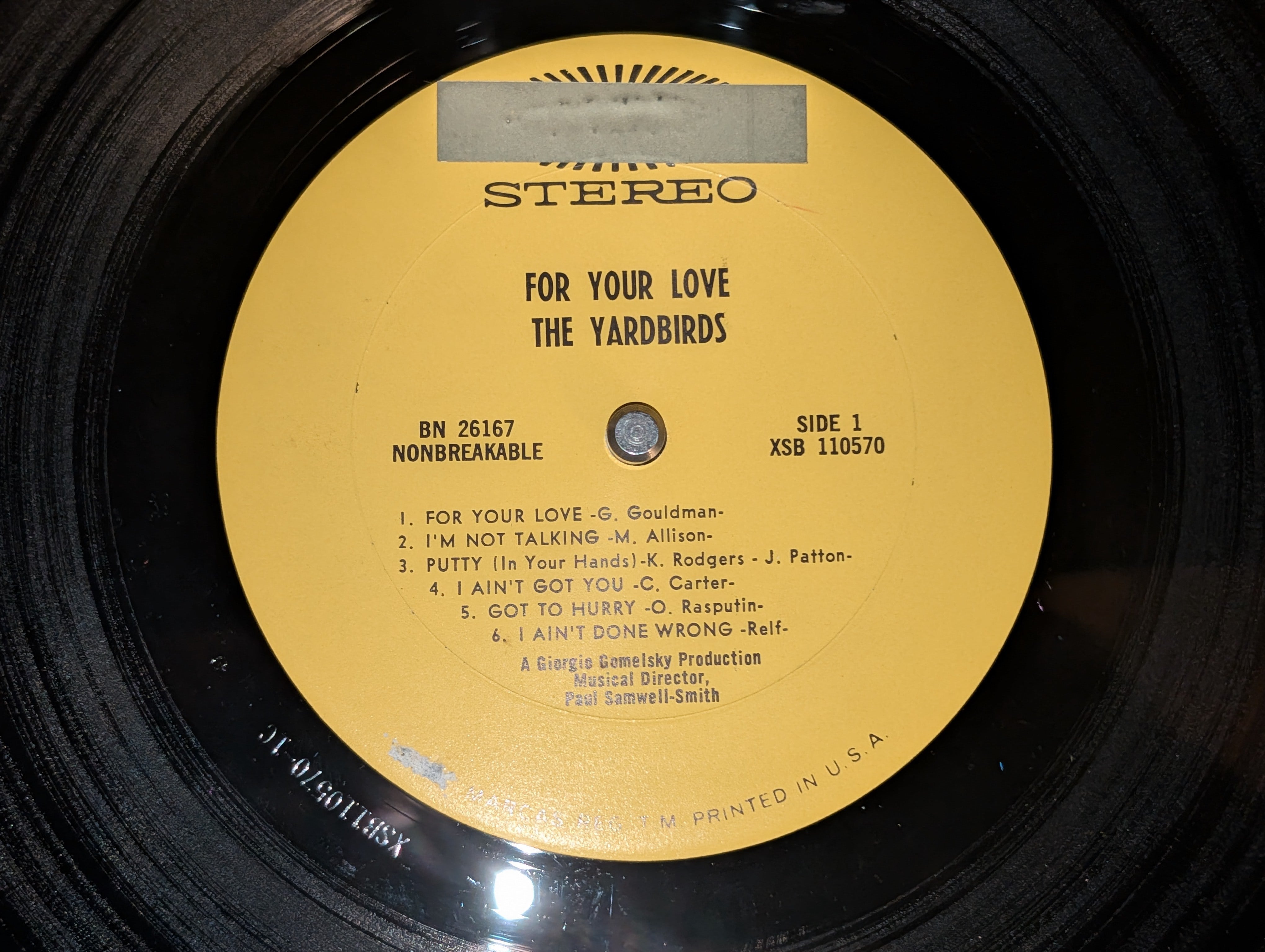 The Yardbirds - For Your Love