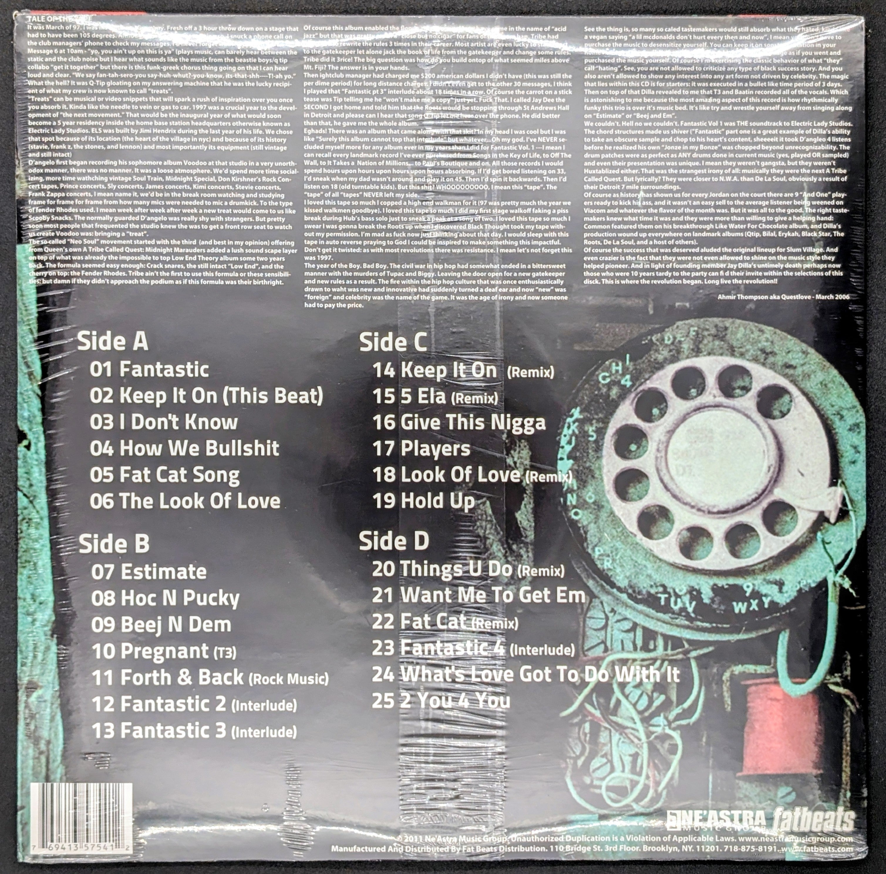 Slum Village -(J Dilla)  Fan-Tas-Tic Vol 1 (sealed vintage)