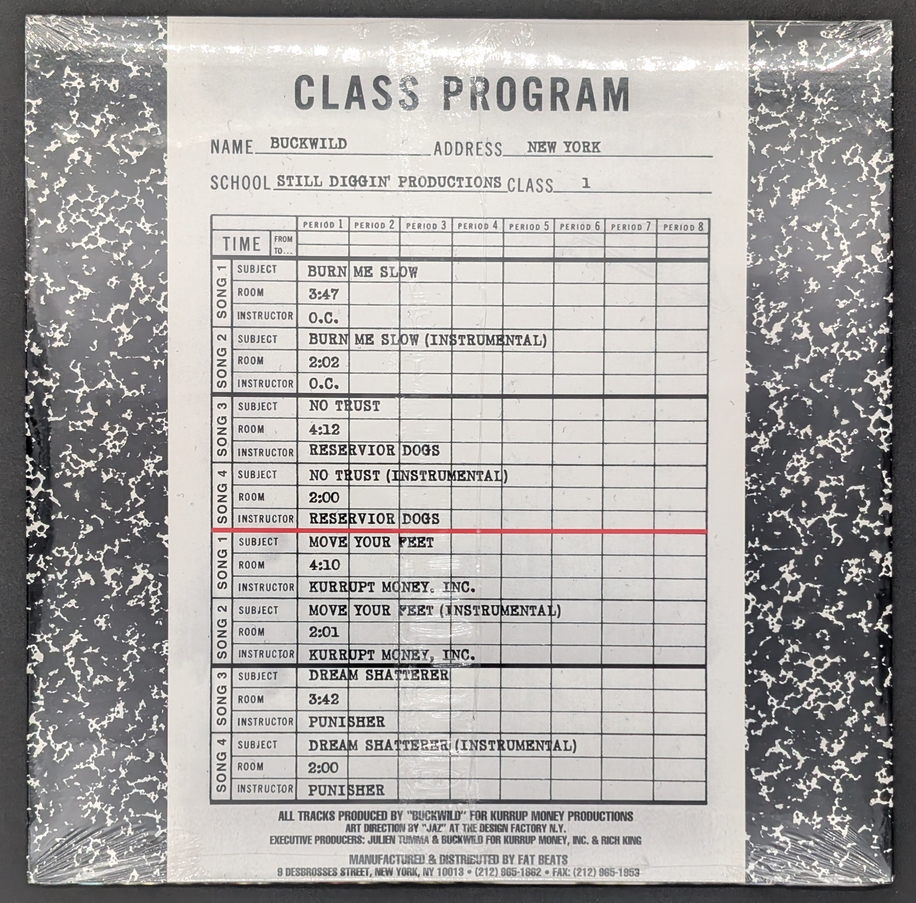 Buckwild - Still Diggin' Composition (sealed vintage)