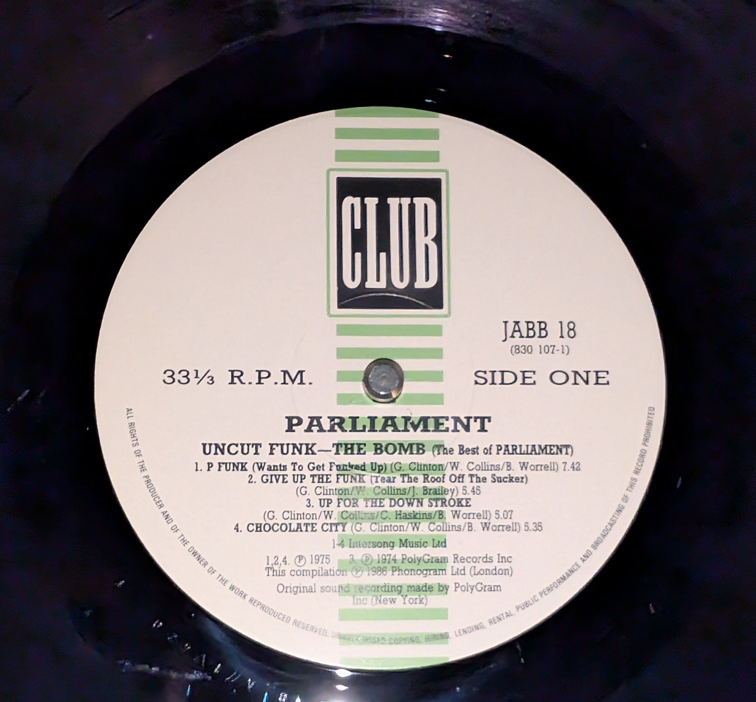 Parliament - Uncut Funk - The Bomb (The Best Of Parliament) ** Sold **