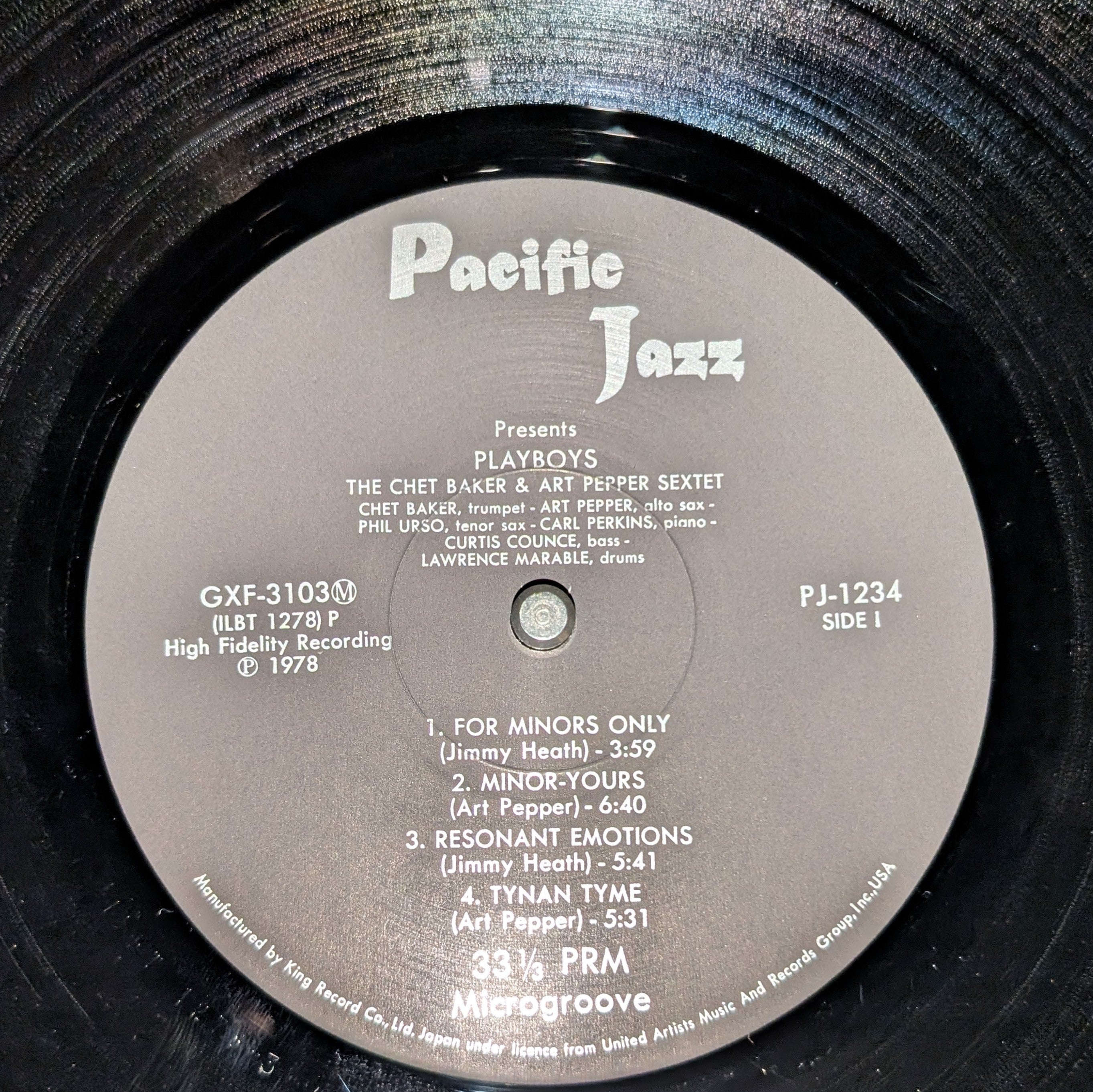 The Chet Baker-Art Pepper Sextet - Playboys