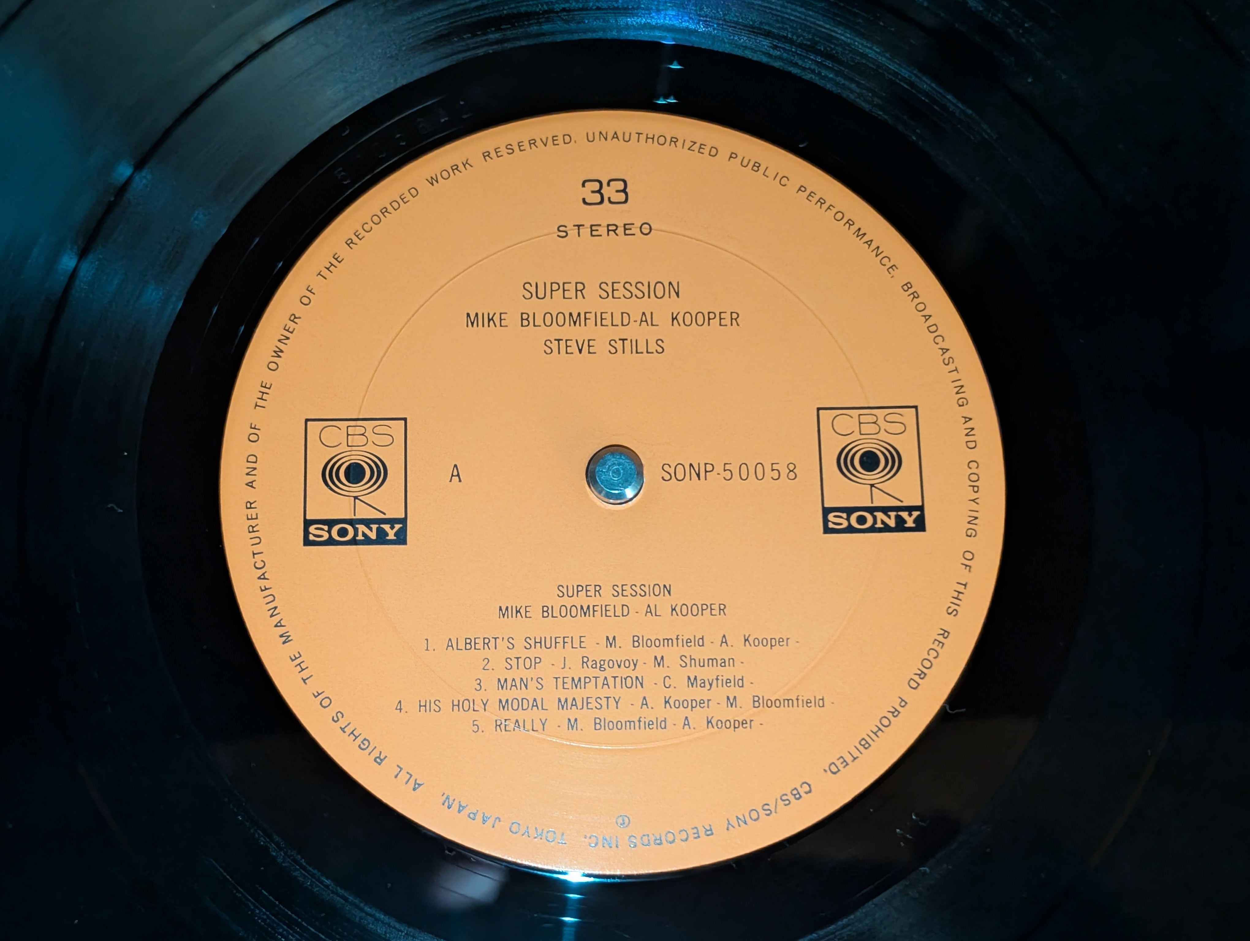 KILLIN' FIELD OG Press 未開封 新品 G RAP Mike Bloomfield / Al Kooper / Stephen Stills - Super Session