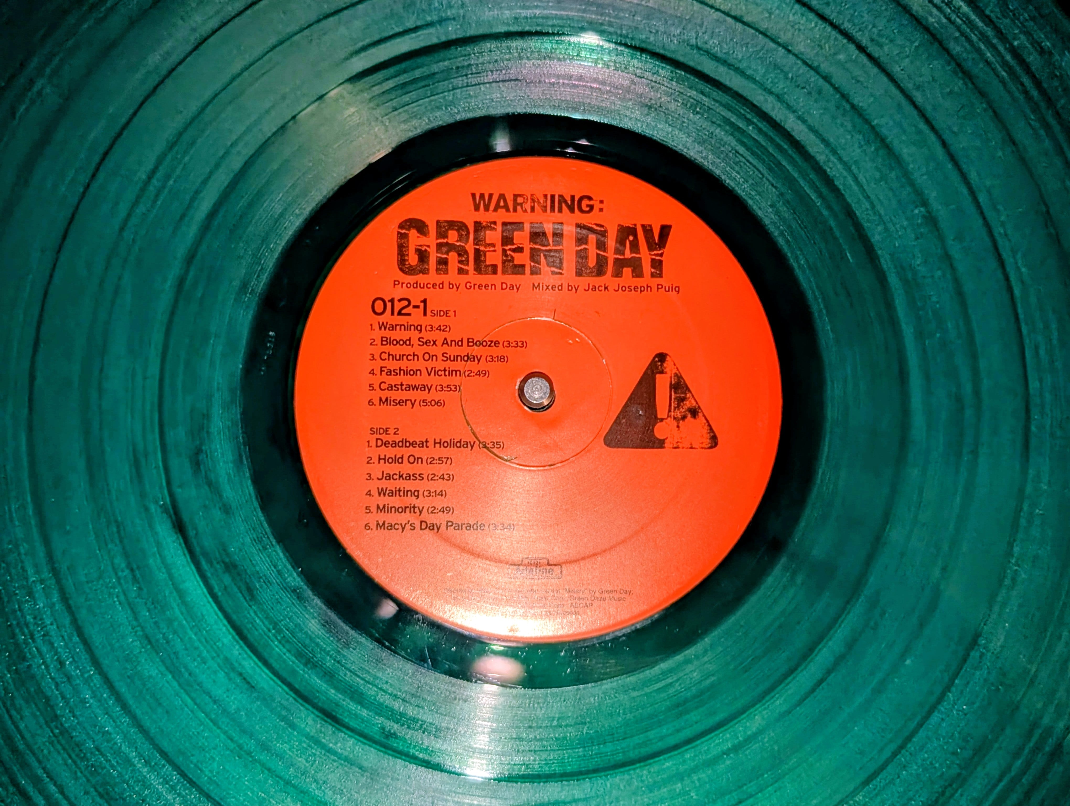 Green Day - Warning: **Sold**