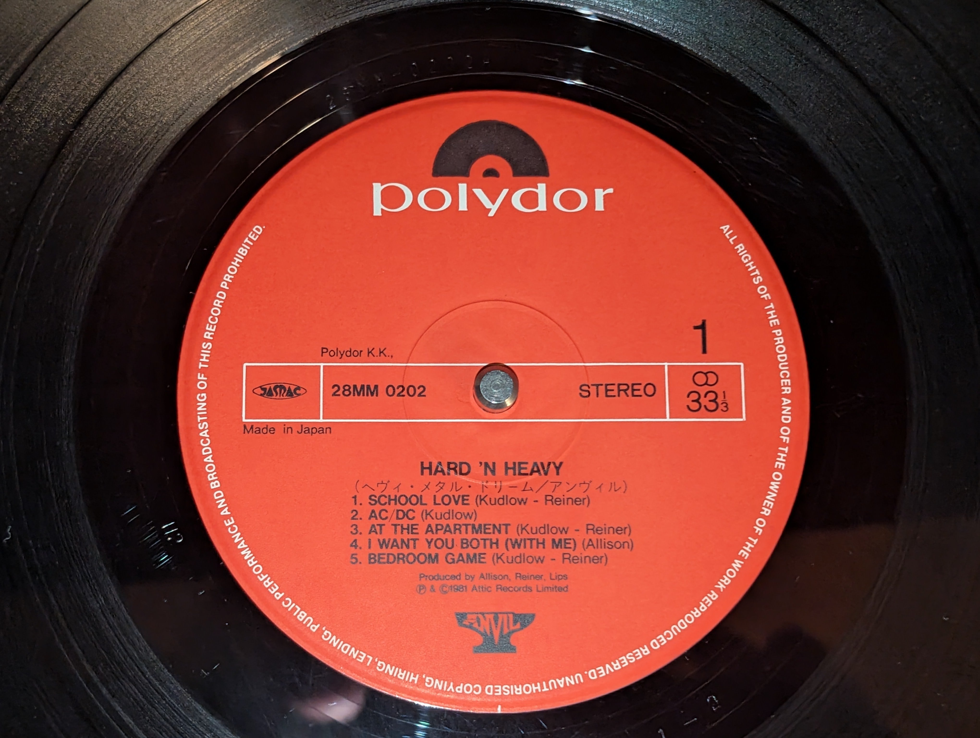 Anvil - Hard 'N' Heavy