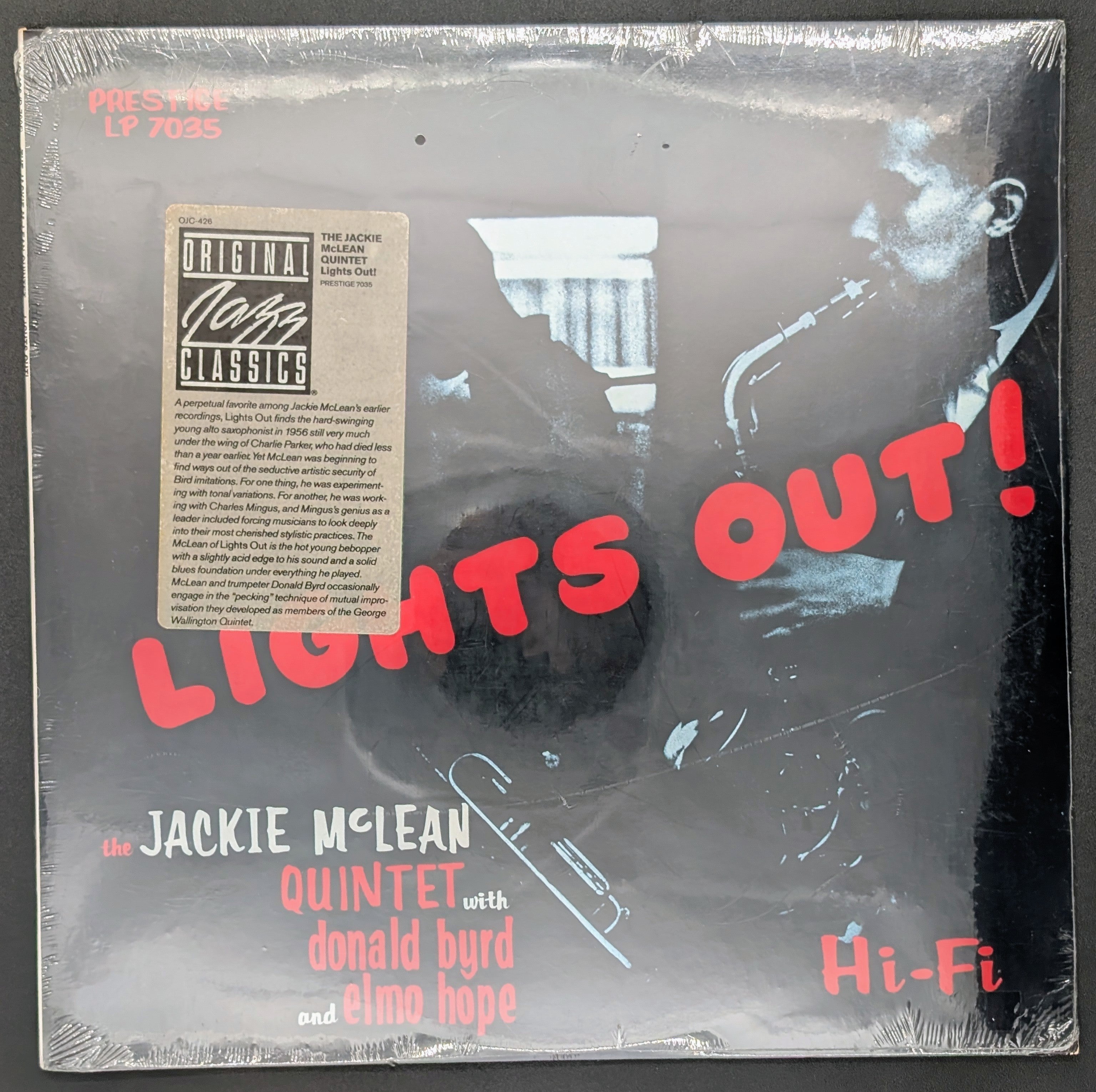 Jackie McLean Quintet With Donald Byrd And Elmo Hope - Lights Out! (Sealed Vintage)