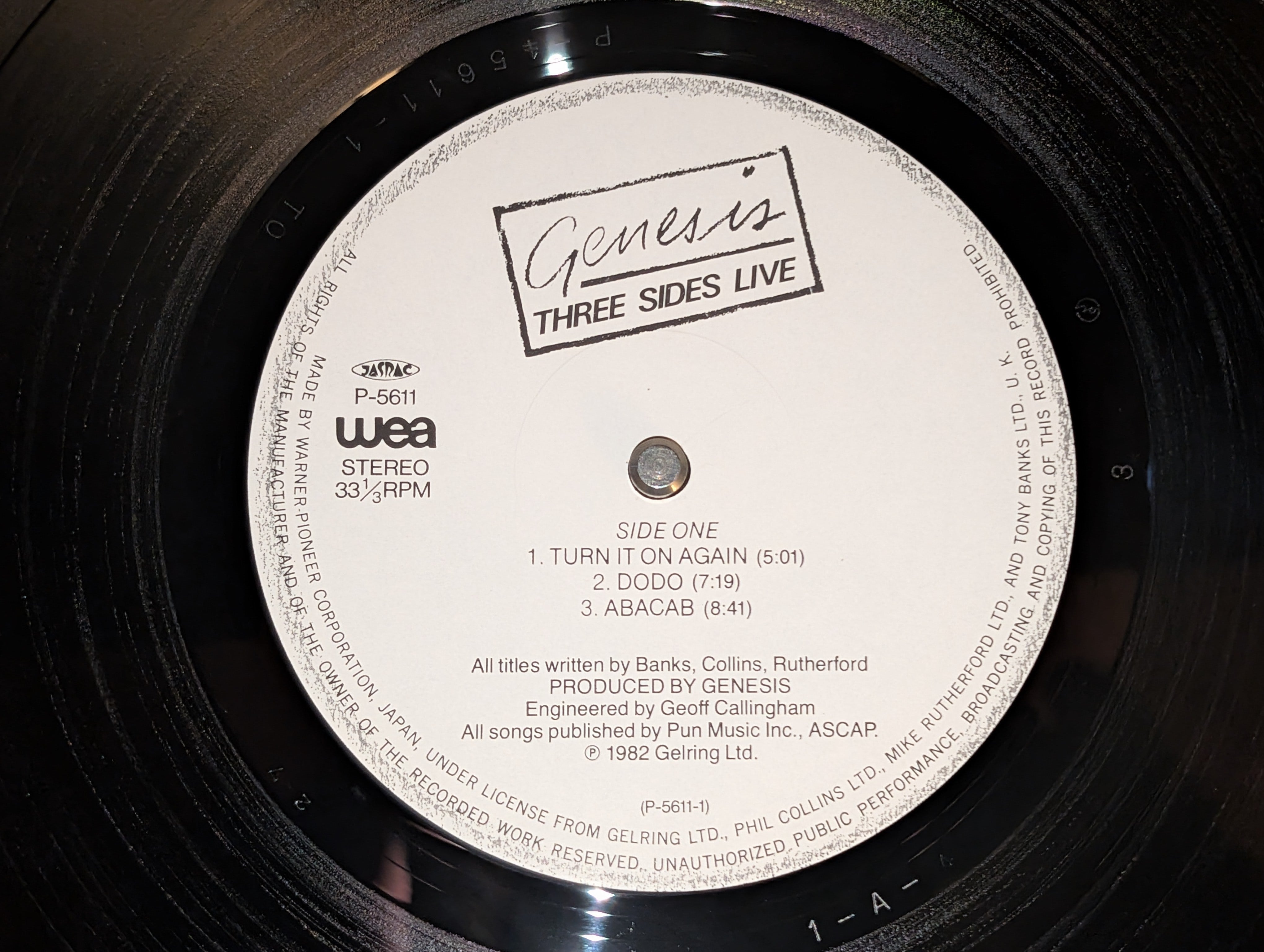 Genesis - Three Sides Live