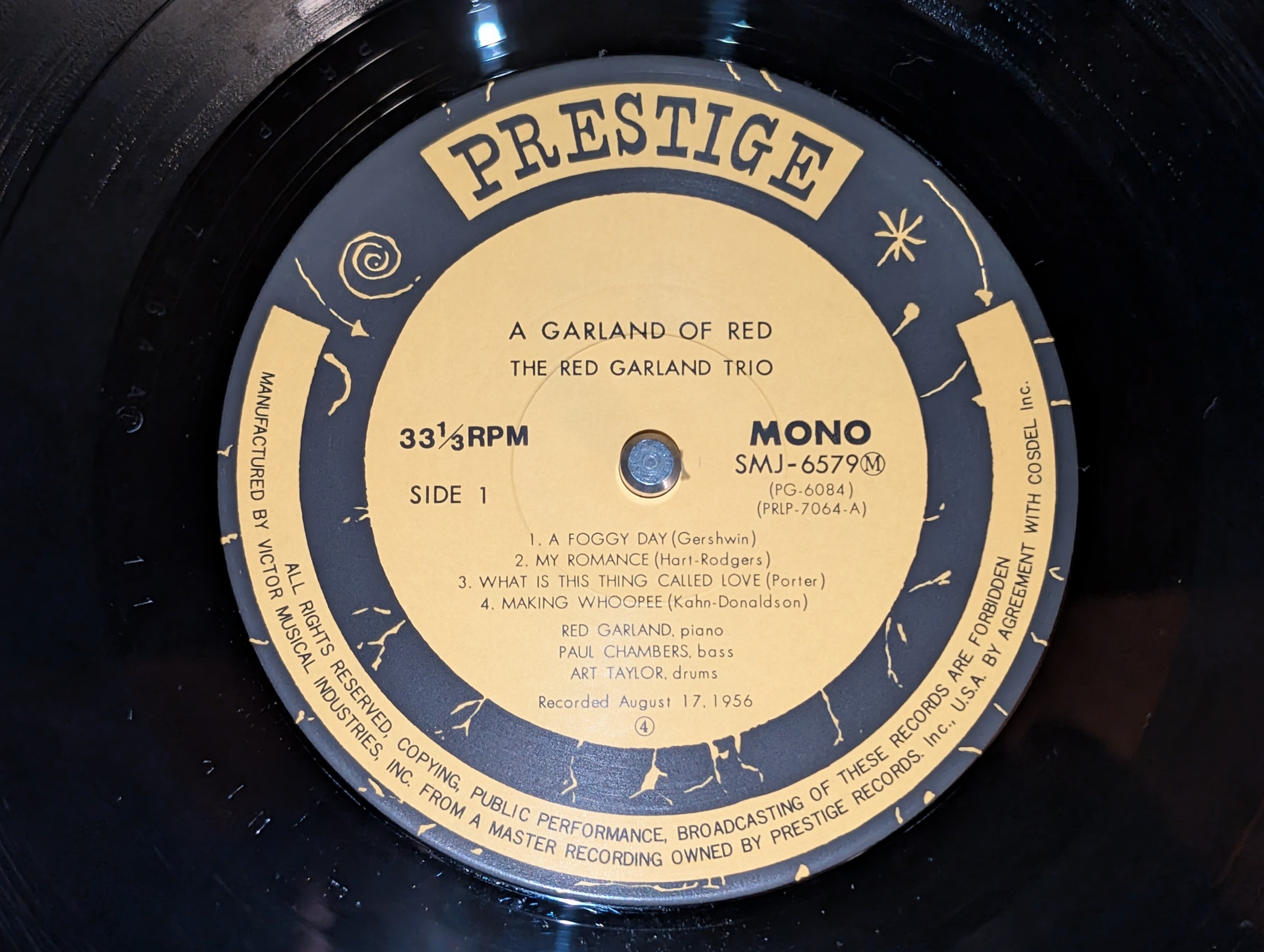 The Red Garland Trio With Paul Chambers And Art Taylor - A Garland Of Red