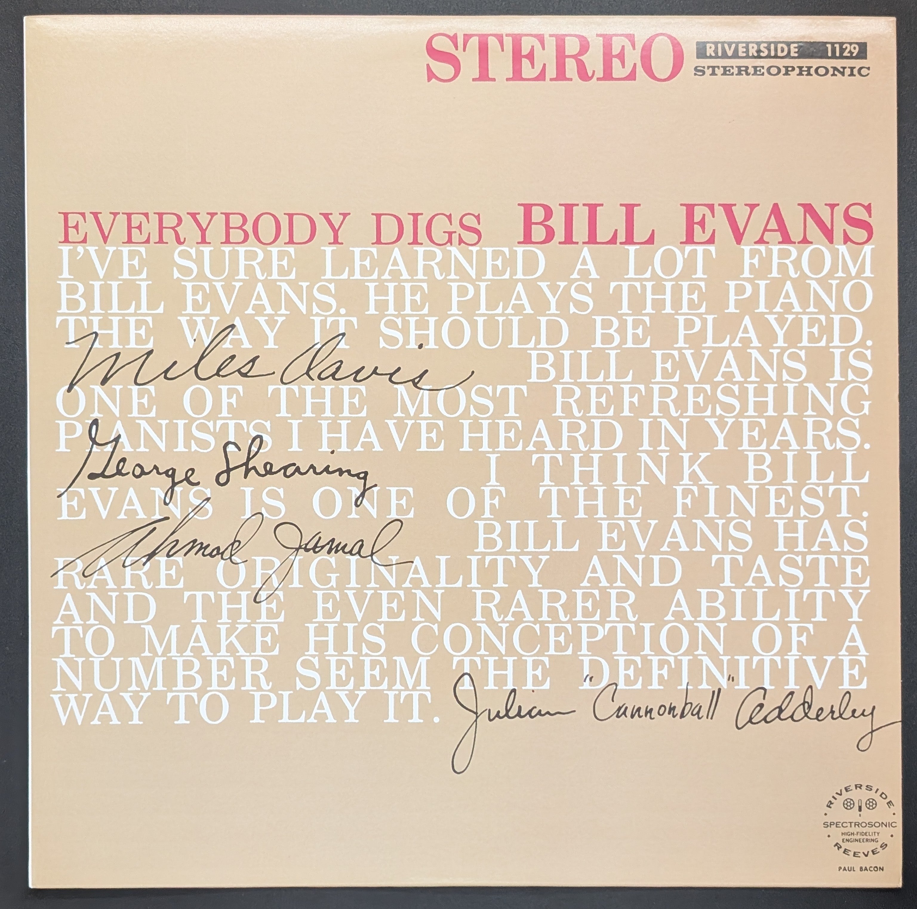 The Bill Evans Trio - Everybody Digs Bill Evans