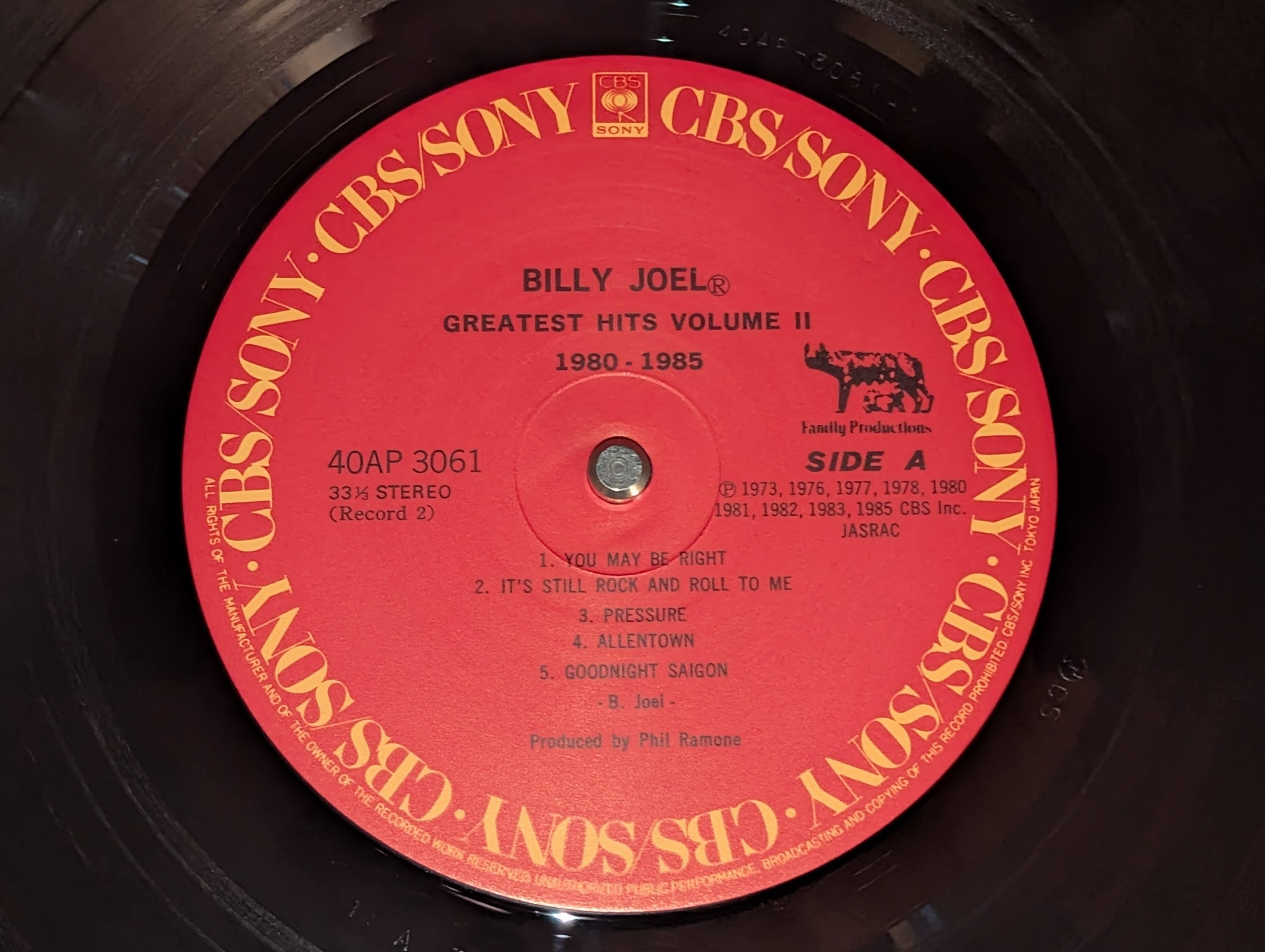 Billy Joel - Greatest Hits Volume I & Volume II