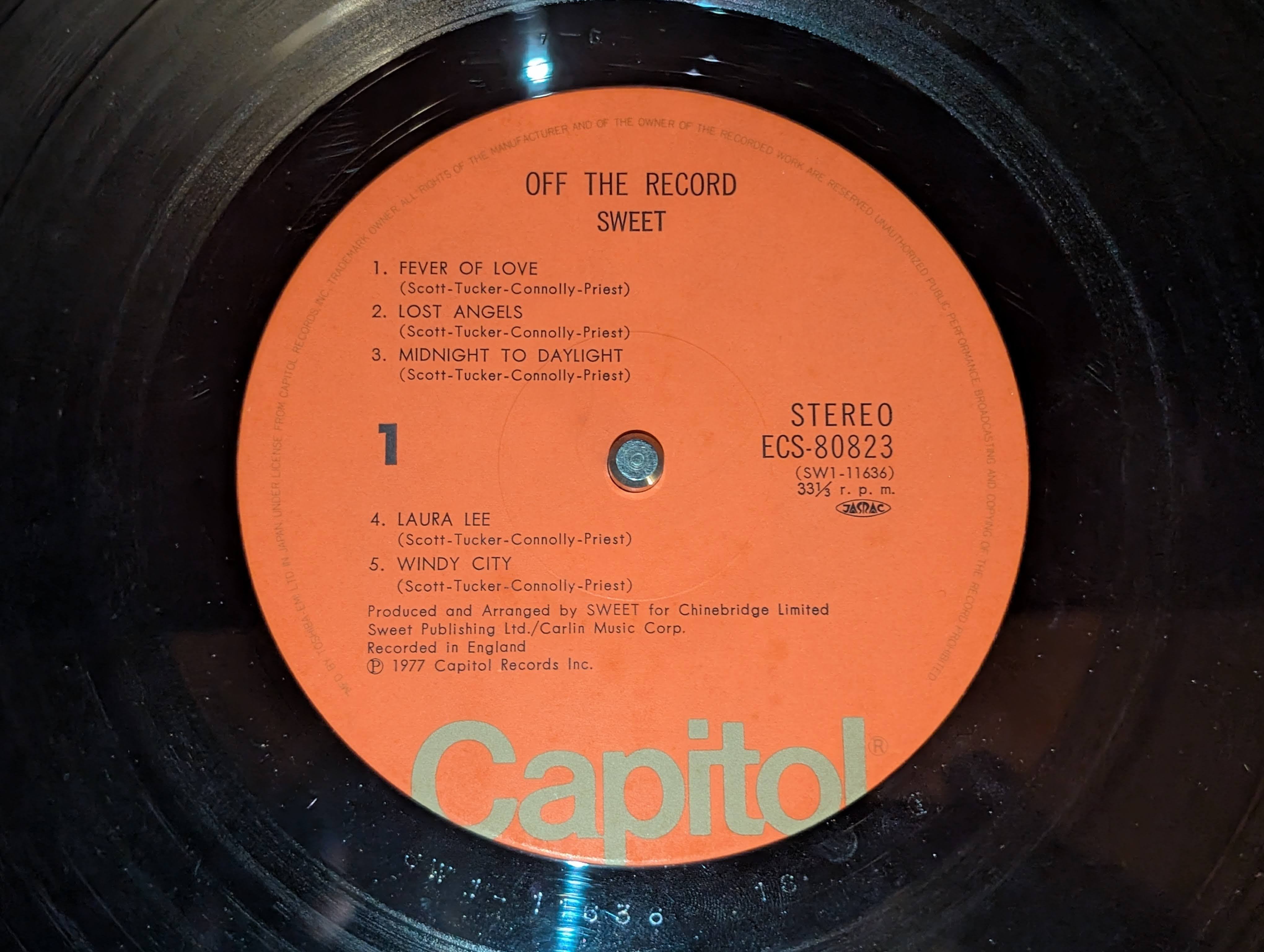 The Sweet - Off The Record