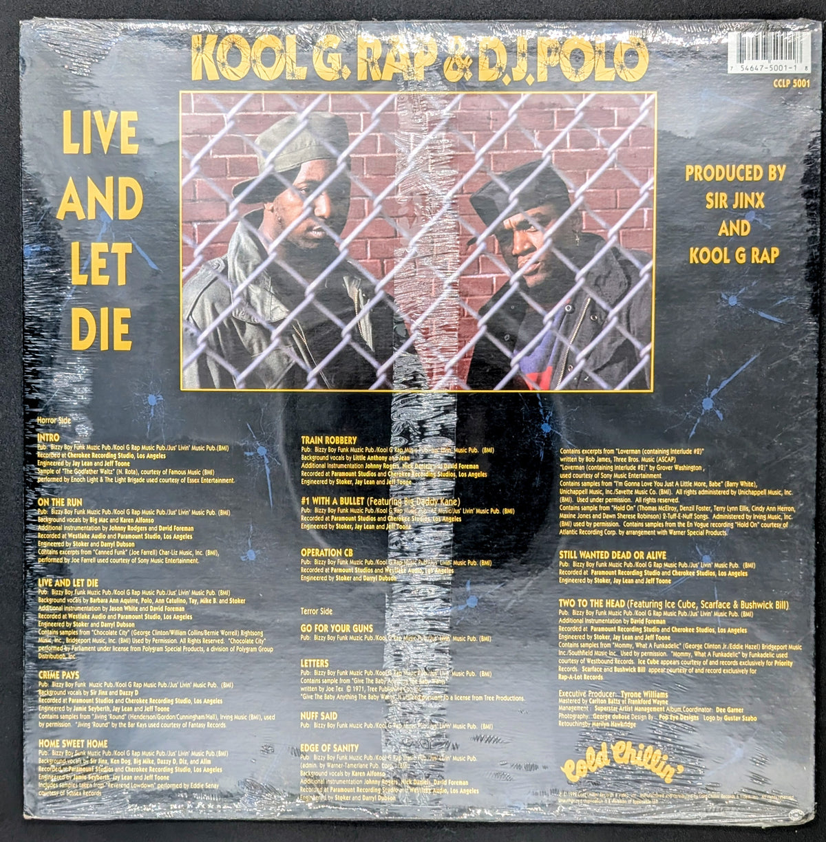 Kool G Rap & D.J. Polo - Live And Let Die (Sealed Vintage)