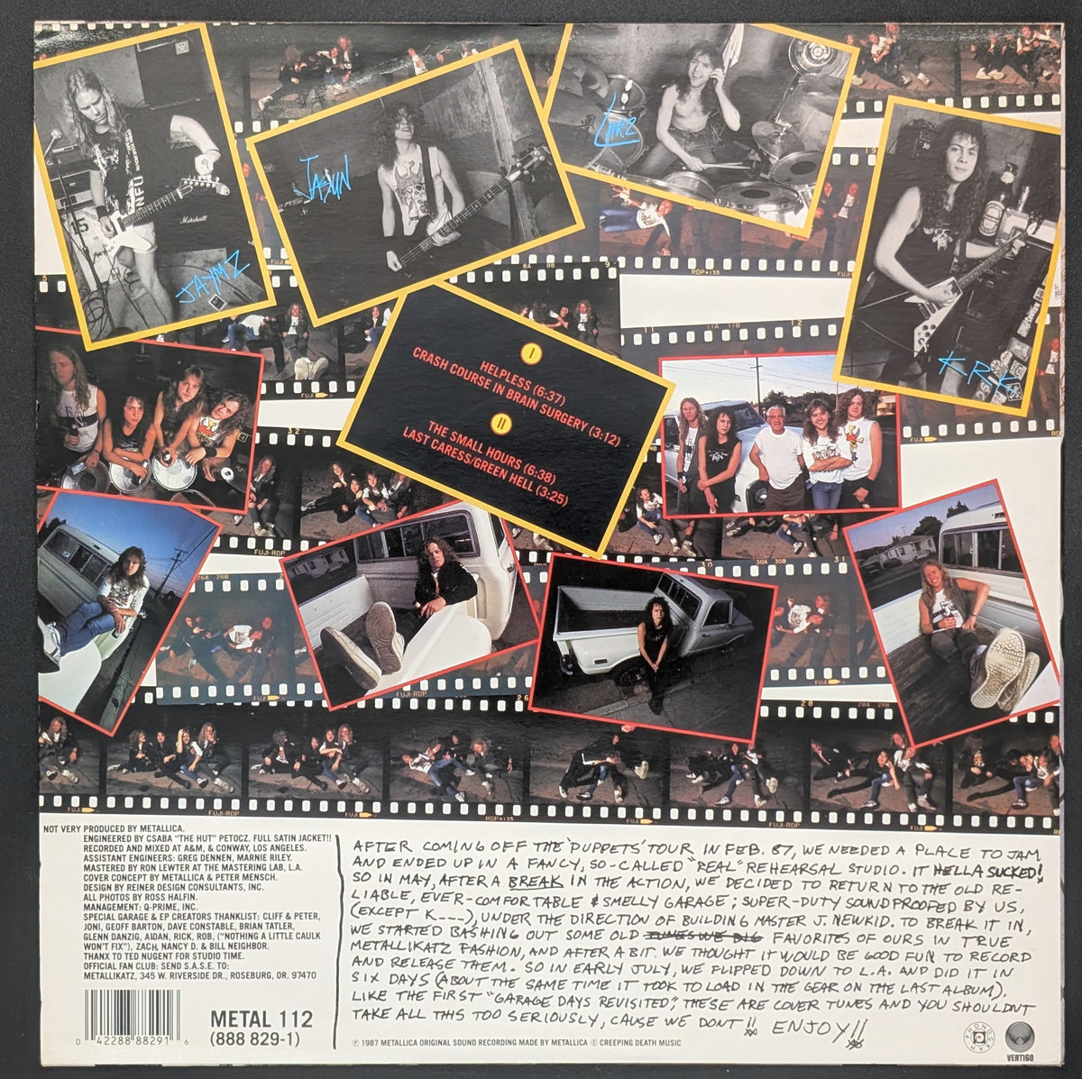 Metallica - The $5.98 E.P. - Garage Days Re-Revisited
