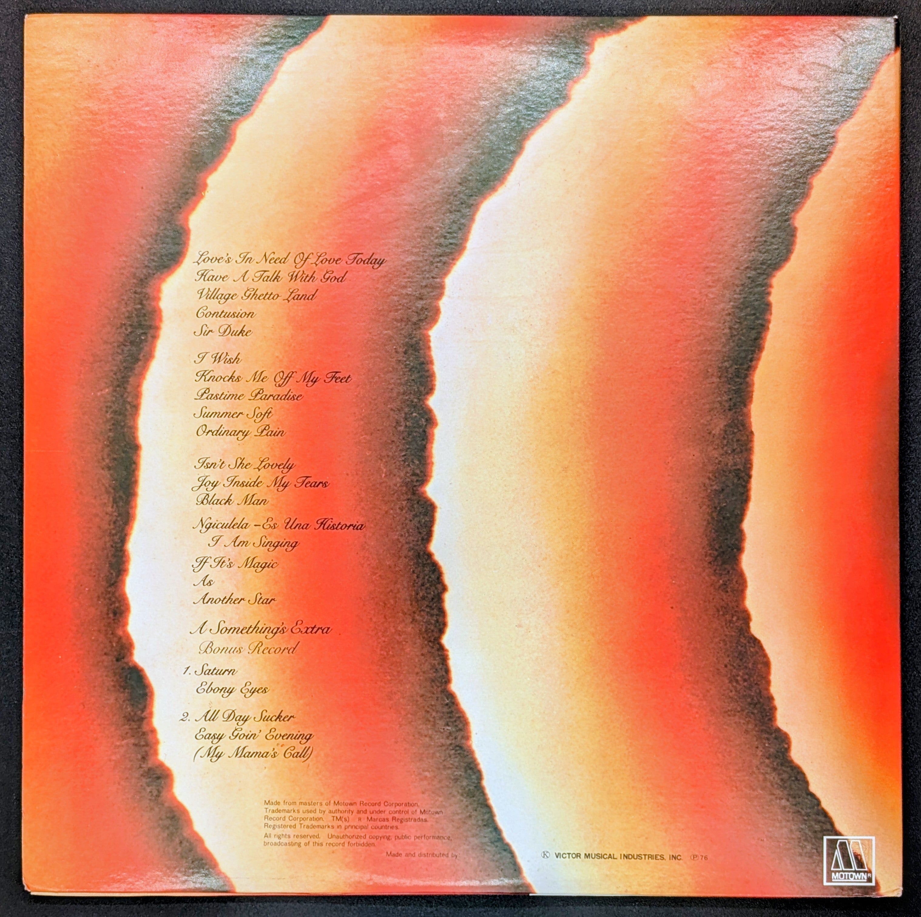 Stevie Wonder - Songs In The Key Of Life