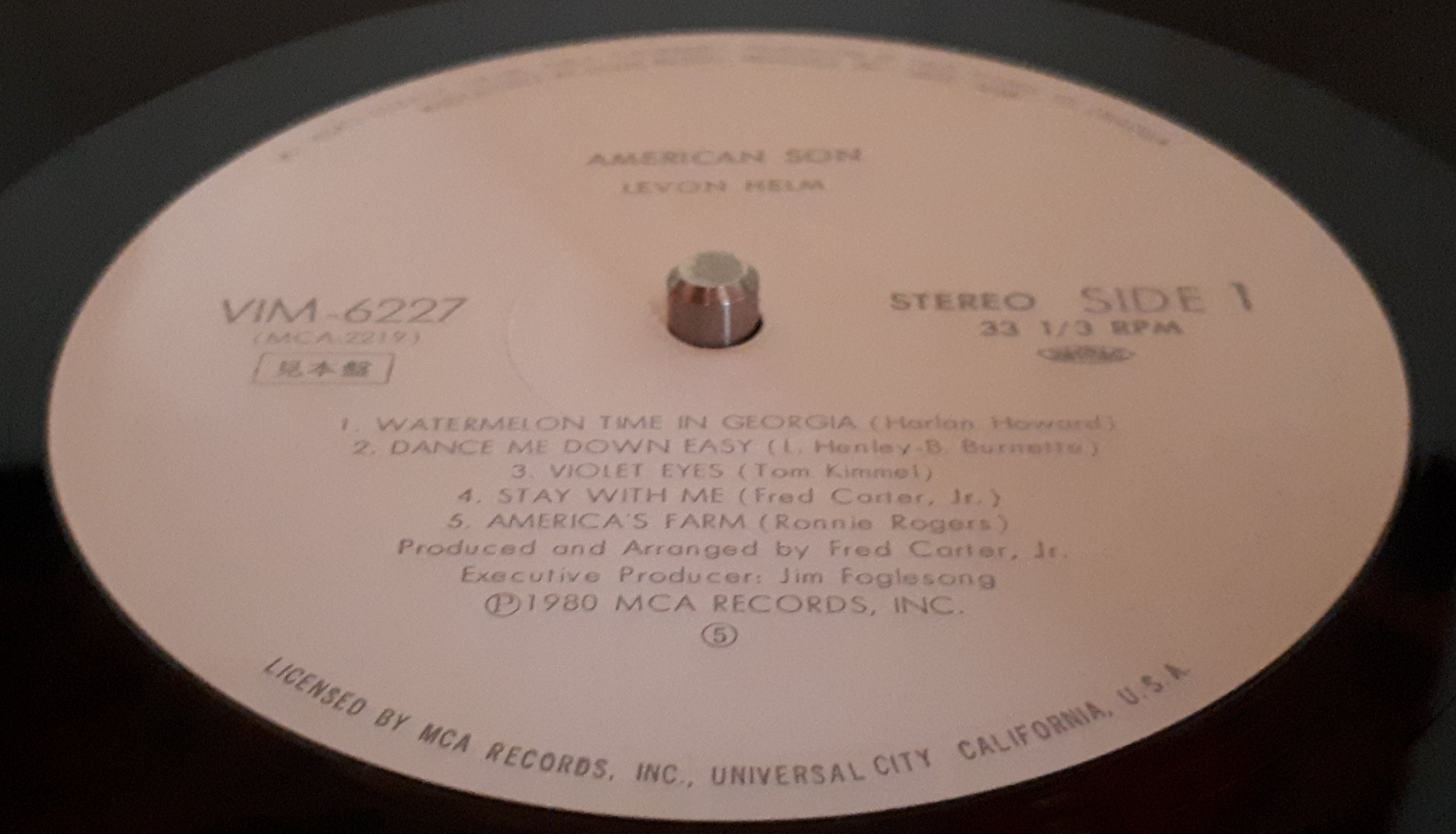 レヴォン・ヘルム[アメリカン・サン] Levon Helm - American Son (White Label Promo)