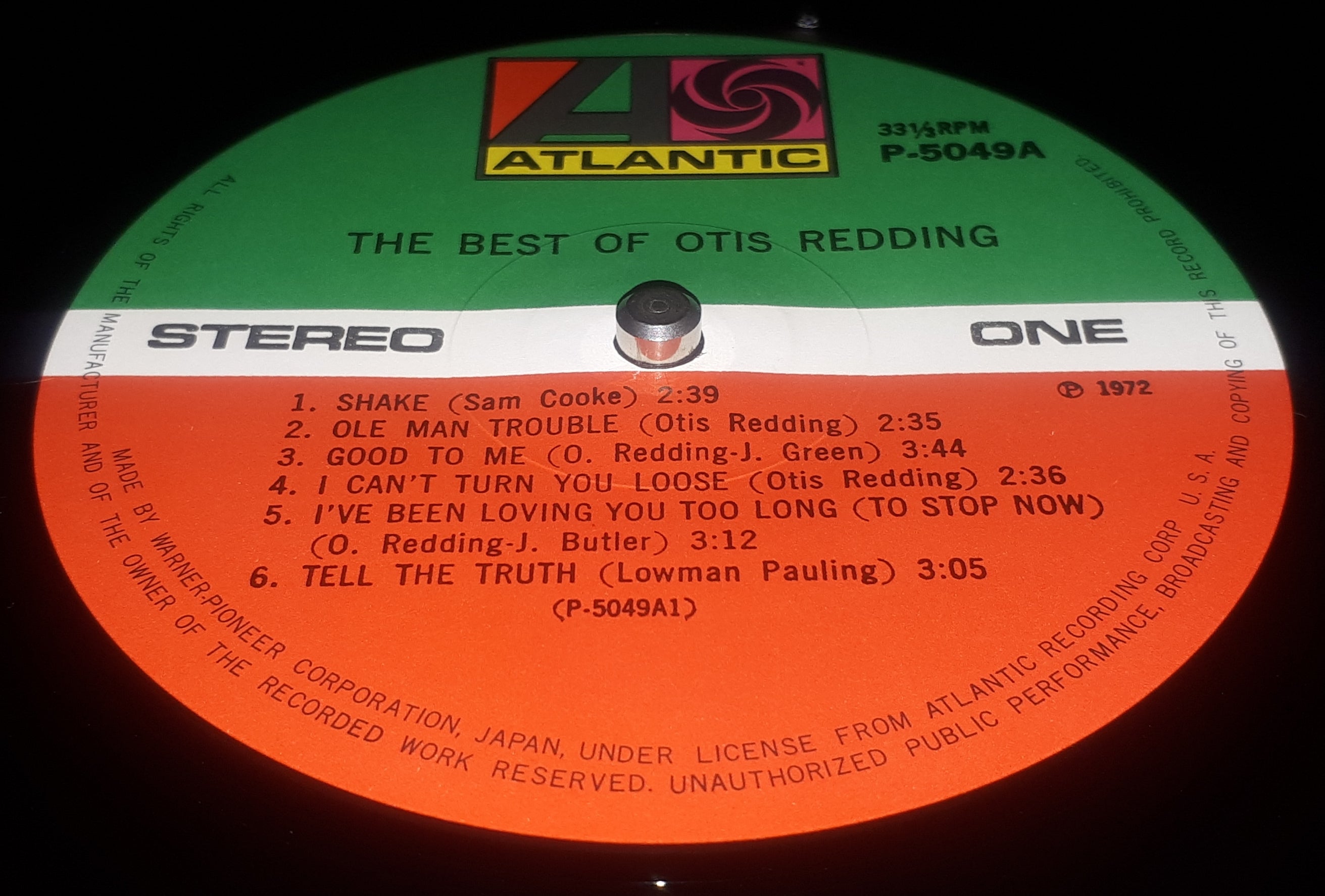 Otis Redding - The Best Of Otis Redding ベスト・オブ・オーティス・レディング