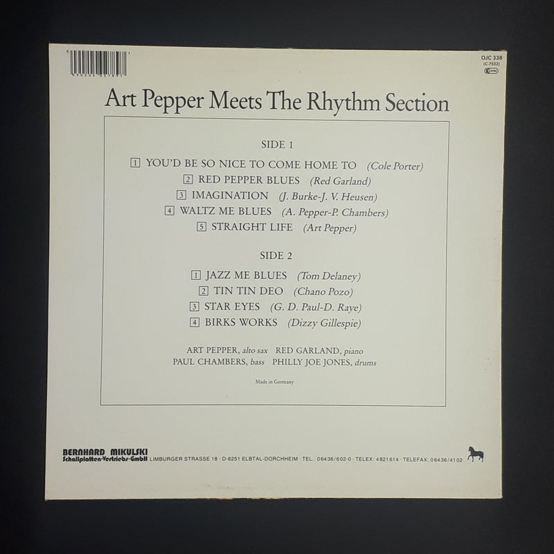 Art Pepper - Art Pepper Meets The Rhythm Section