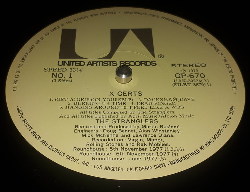 The Stranglers - X Certs