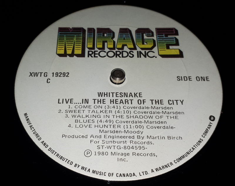 Whitesnake -  Live... In The Heart Of The City