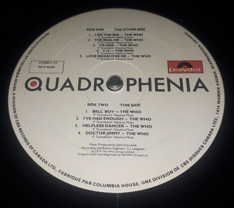 Various - Quadrophenia (Original Motion Picture Soundtrack From The Who Film)