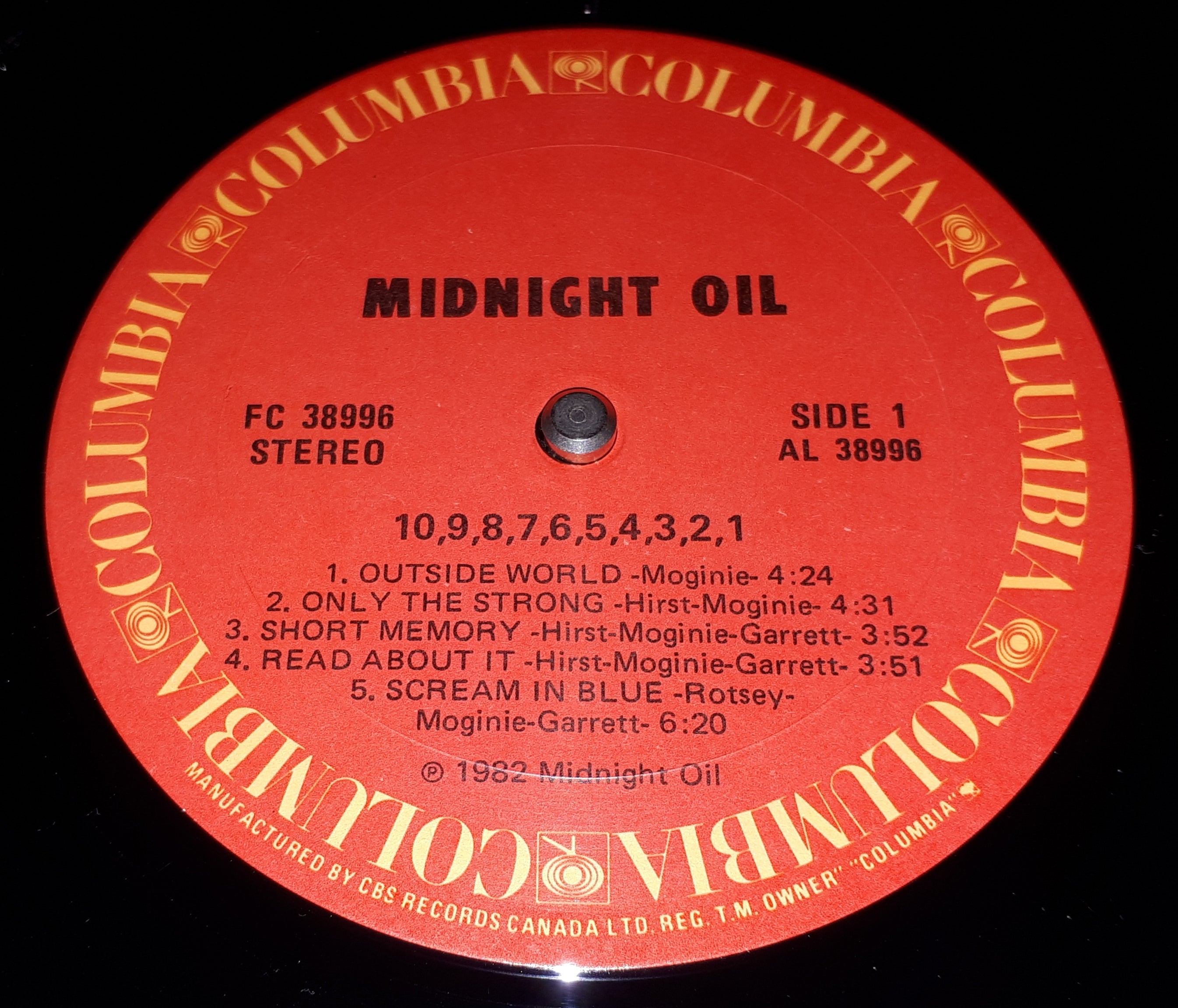 Midnight Oil - 10, 9, 8, 7, 6, 5, 4, 3, 2, 1