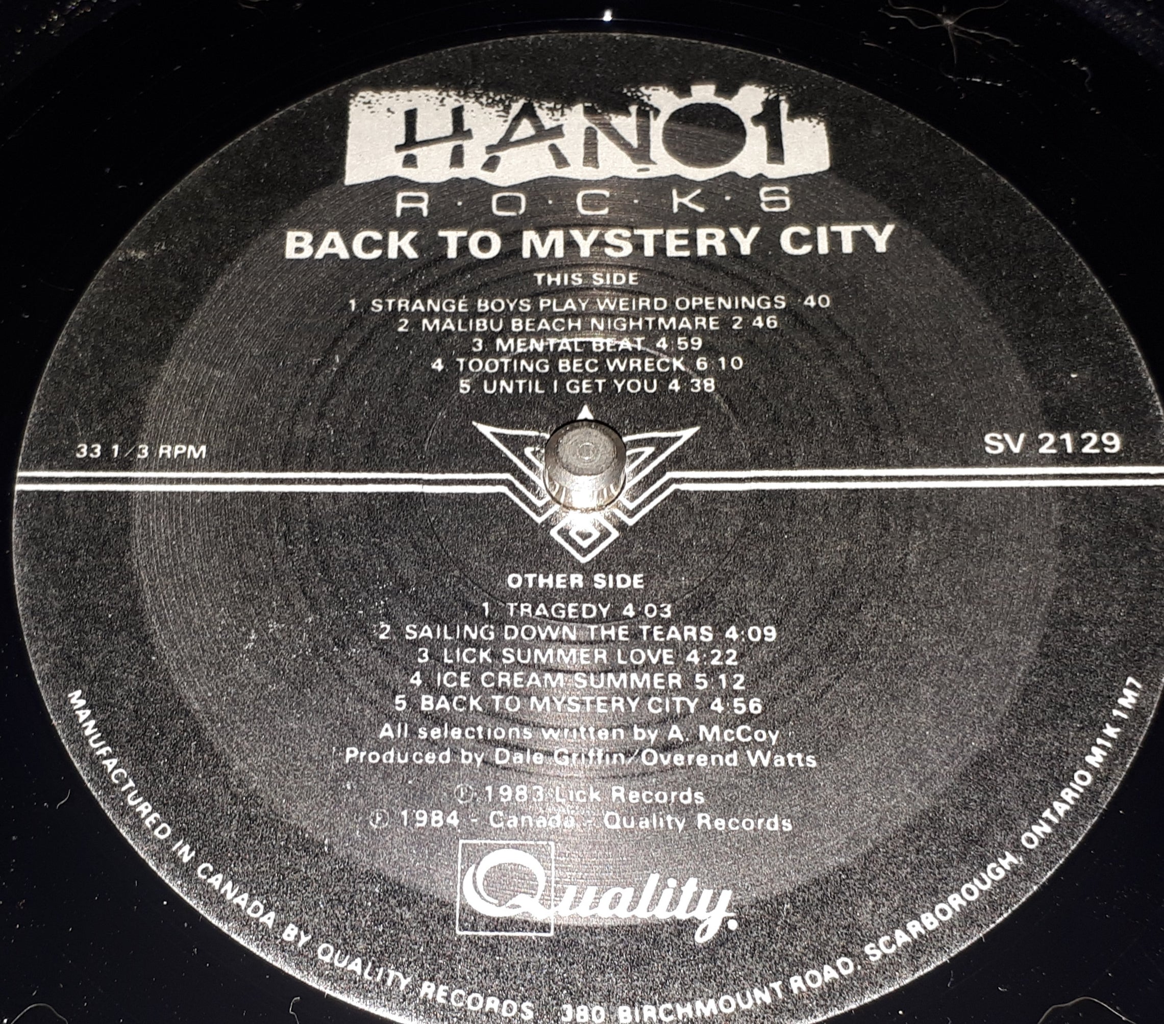 Hanoi Rocks - Back To Mystery City