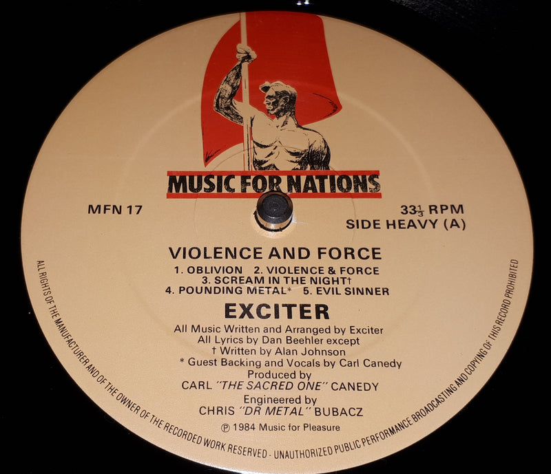 Exciter - Violence & Force ** Sold **