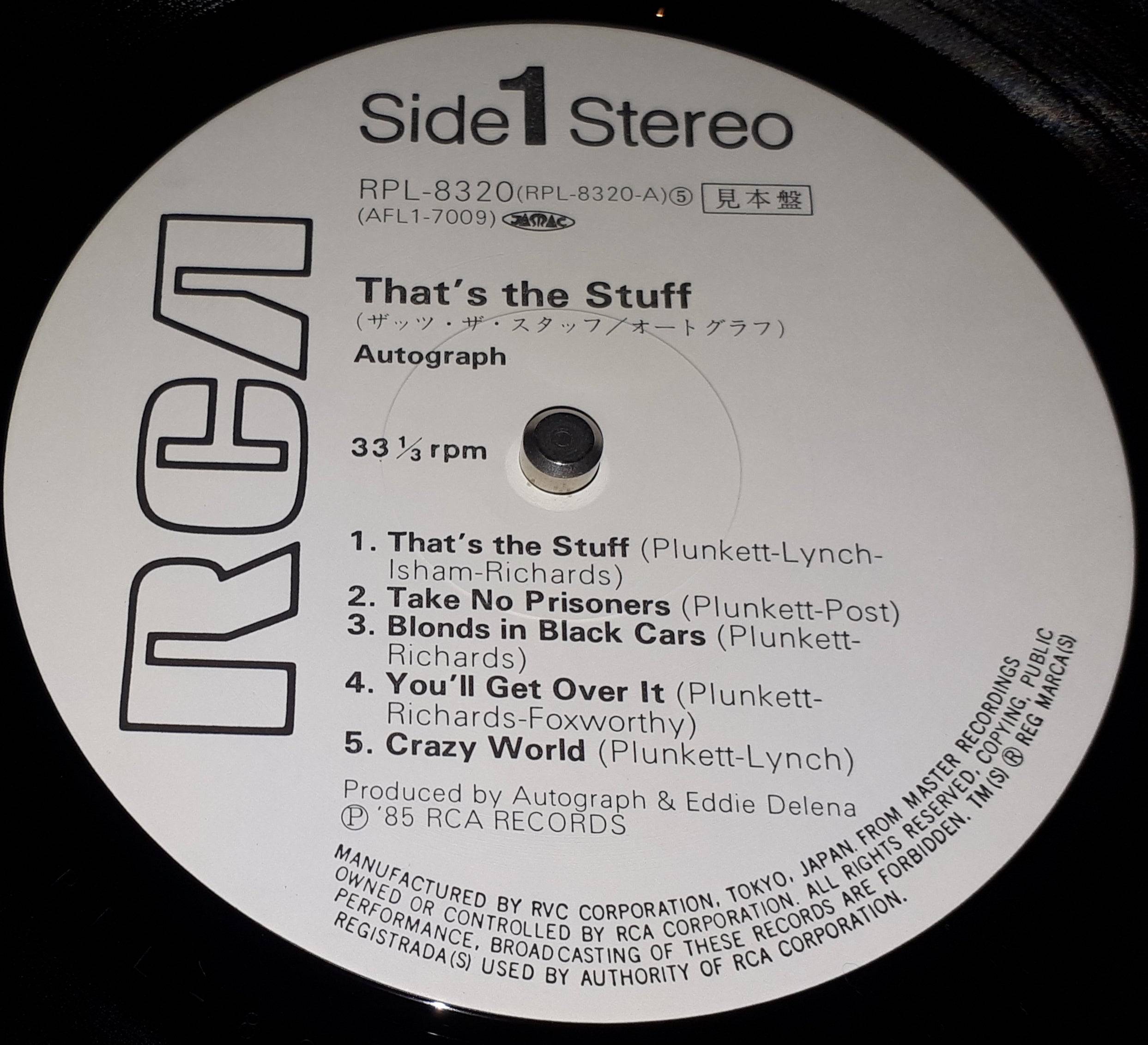 Autograph - That's The Stuff (White Label Promo)