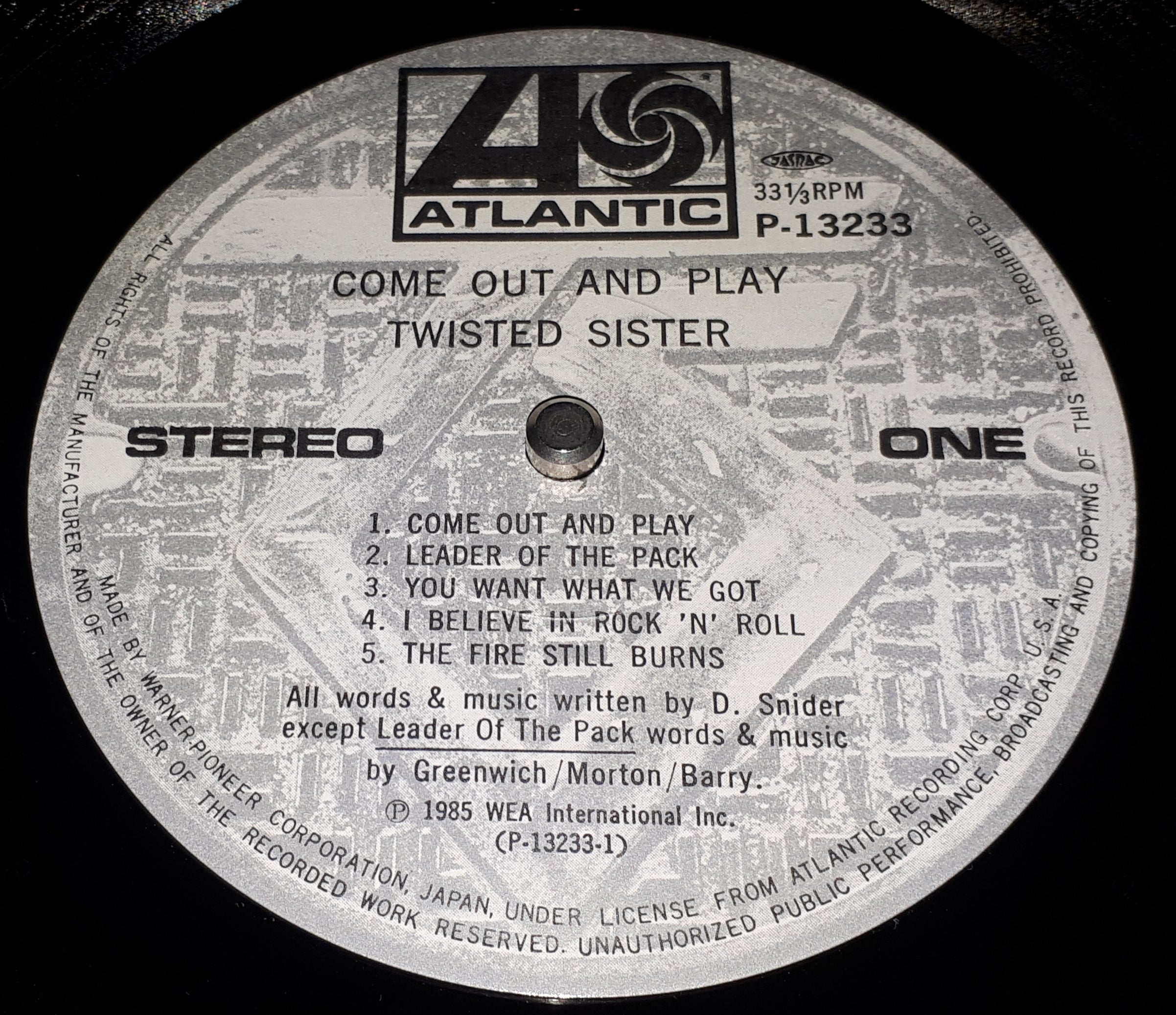 Twisted Sister - Come Out And Play