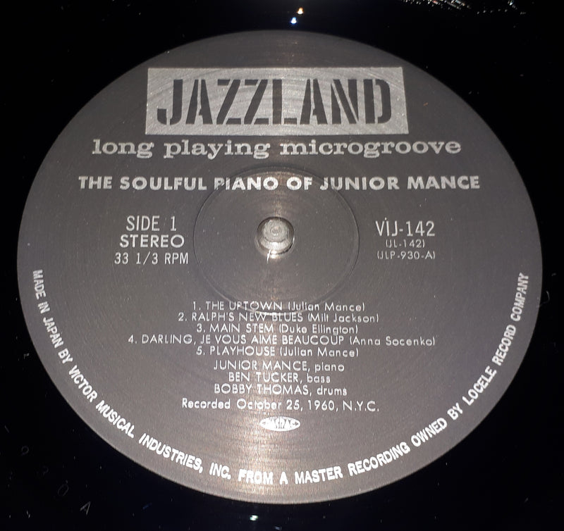 Junior Mance - The Soulful Piano Of Junior Mance