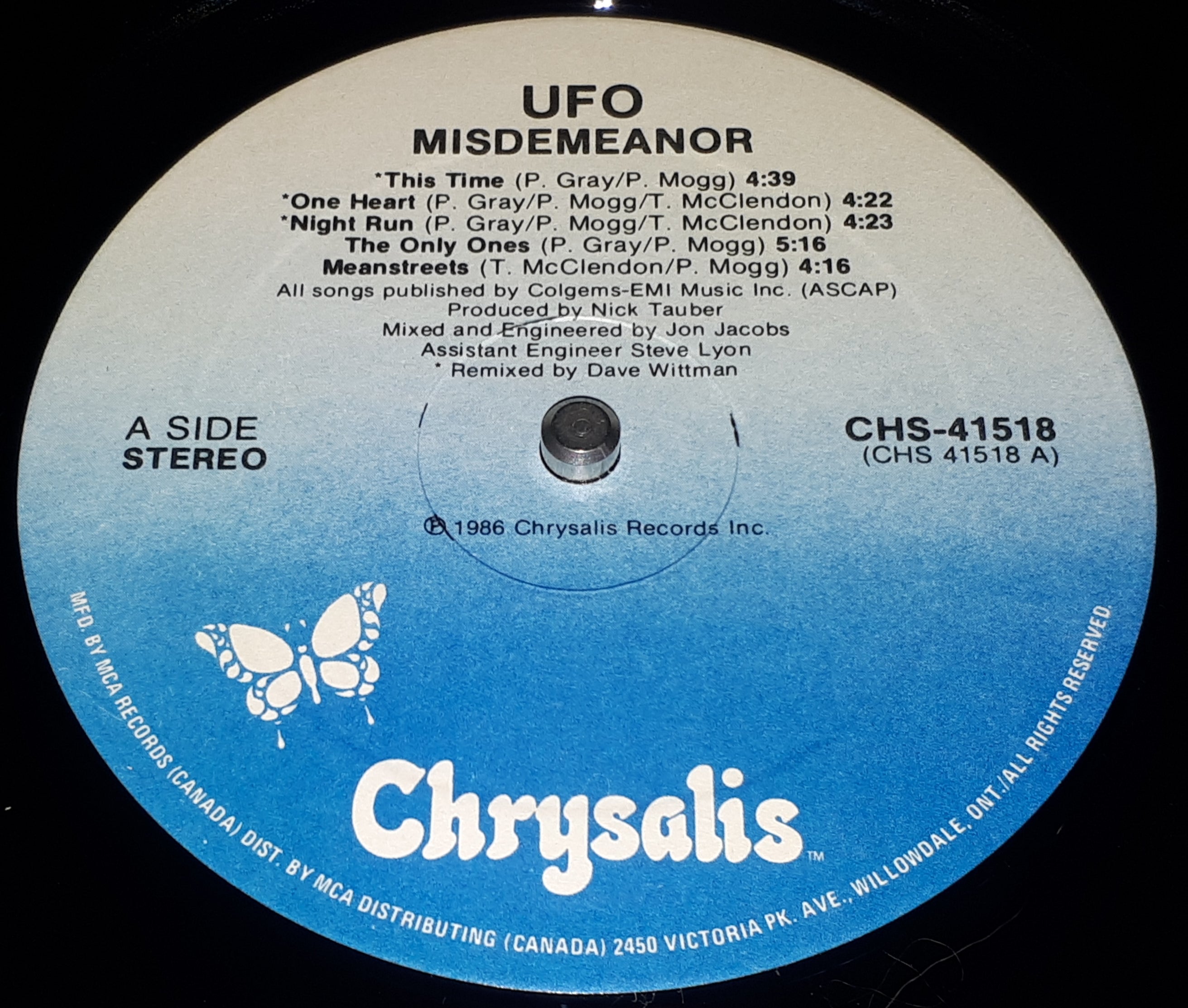UFO - Misdemeanor