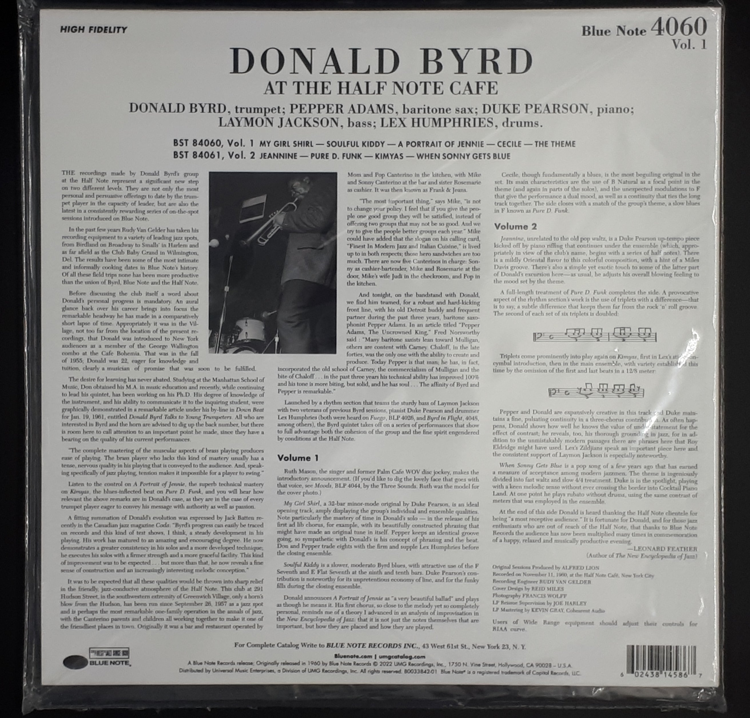 Donald Byrd - At The Half Note Cafe Volume 1